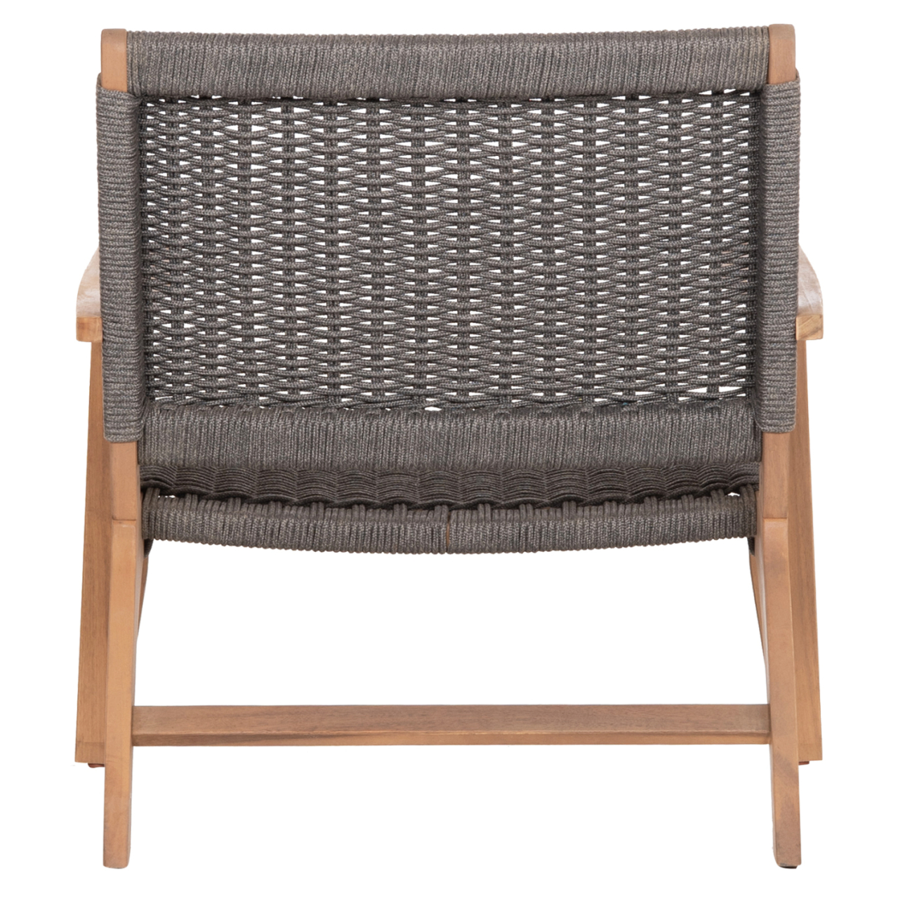 LOUNGE ARMCHAIR MONTER HM6241.02 ACACIA WOOD IN NATURAL--GREY ROPE 63.5x60x69Hcm. [6]
