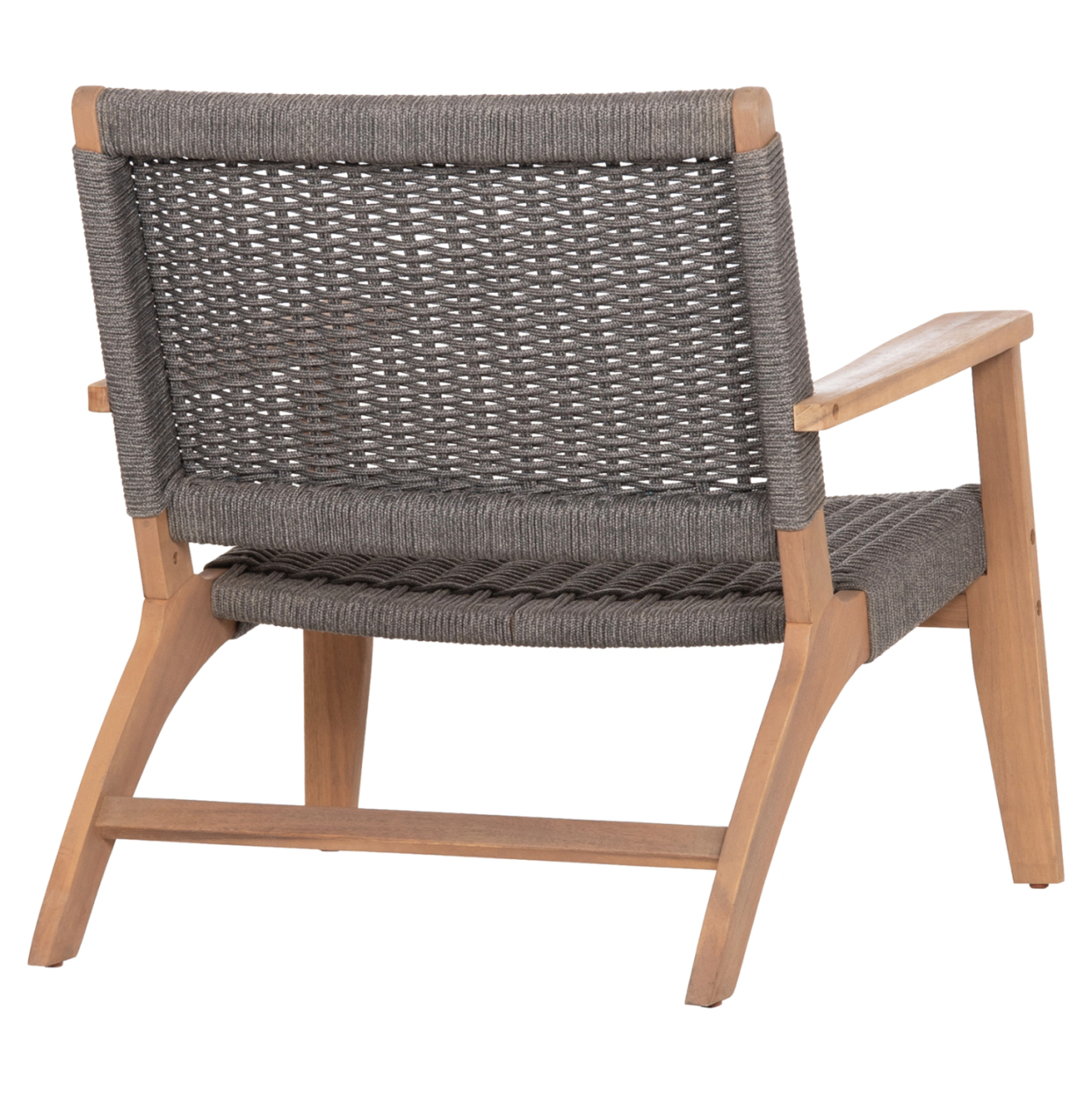 LOUNGE ARMCHAIR MONTER HM6241.02 ACACIA WOOD IN NATURAL--GREY ROPE 63.5x60x69Hcm. [5]