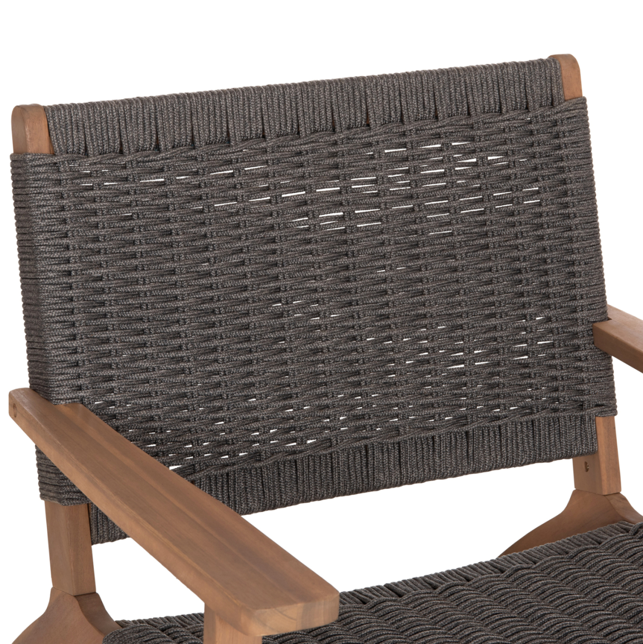 LOUNGE ARMCHAIR MONTER HM6241.02 ACACIA WOOD IN NATURAL--GREY ROPE 63.5x60x69Hcm. [7]