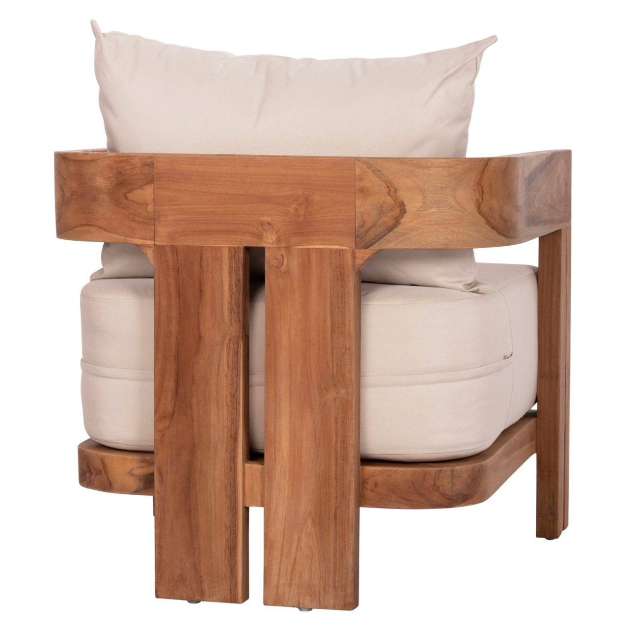 LOUNGE ARMCHAIR SERIES KIOTO HM6380 TEAK WOOD IN NATURAL COLOR 70x74x72Hcm. [5]