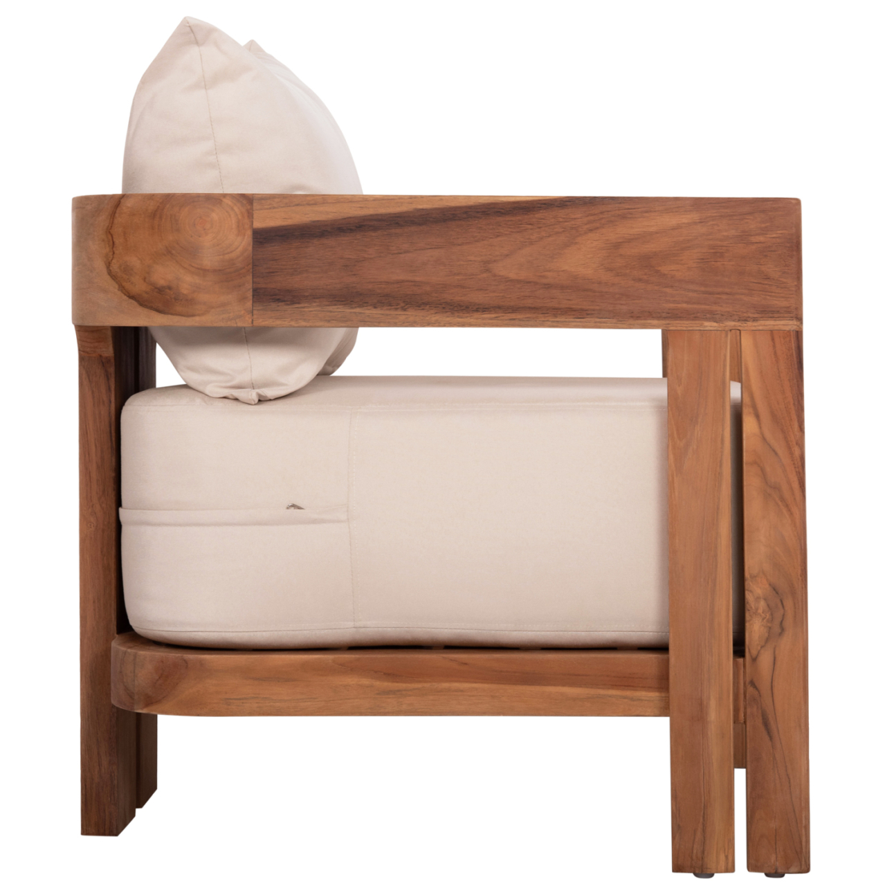 LOUNGE ARMCHAIR SERIES KIOTO HM6380 TEAK WOOD IN NATURAL COLOR 70x74x72Hcm. [4]
