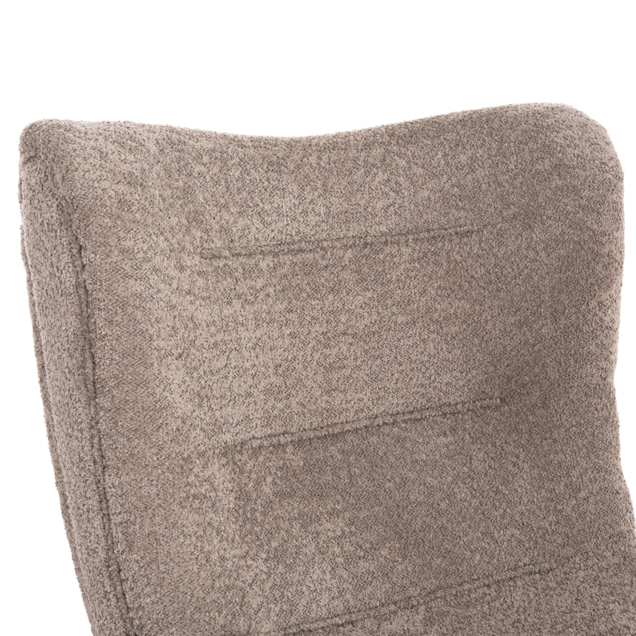 LOUNGE ARMCHAIR WITH FOOTREST BRYM HM10929.08 BROWNISH BEIGE BOUCLE-BLACK LEGS 80x95x95Hcm. [8]