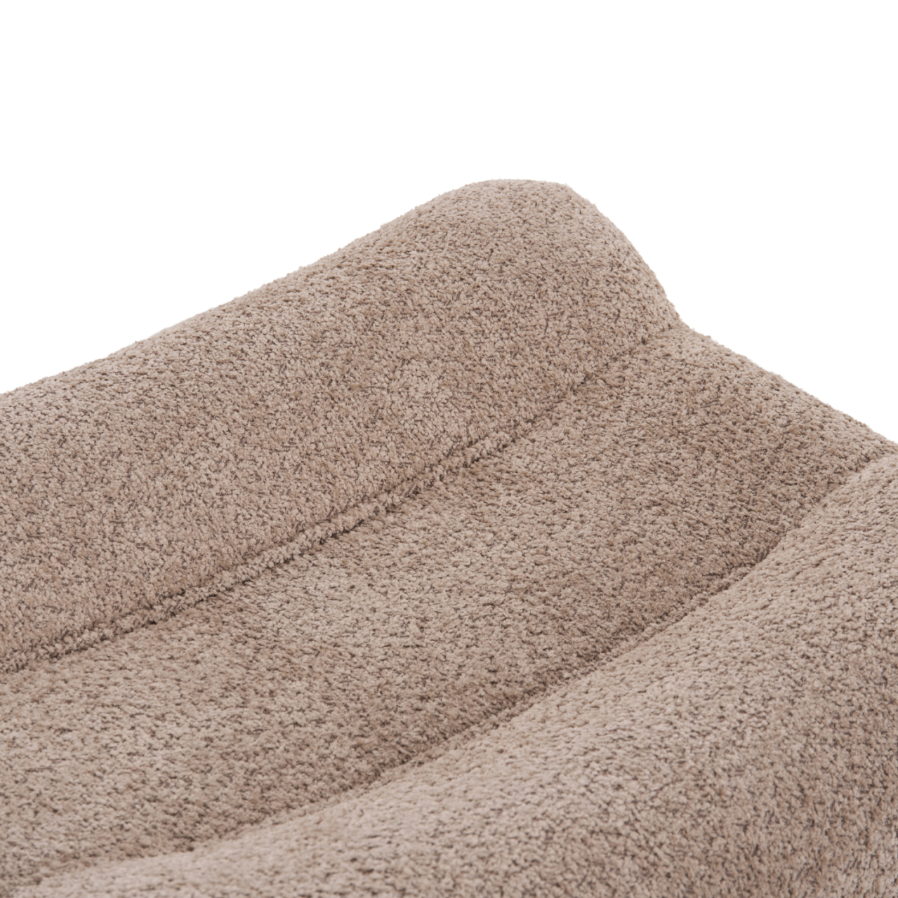LOUNGE ARMCHAIR WITH FOOTREST BRYM HM10929.08 BROWNISH BEIGE BOUCLE-BLACK LEGS 80x95x95Hcm. [5]