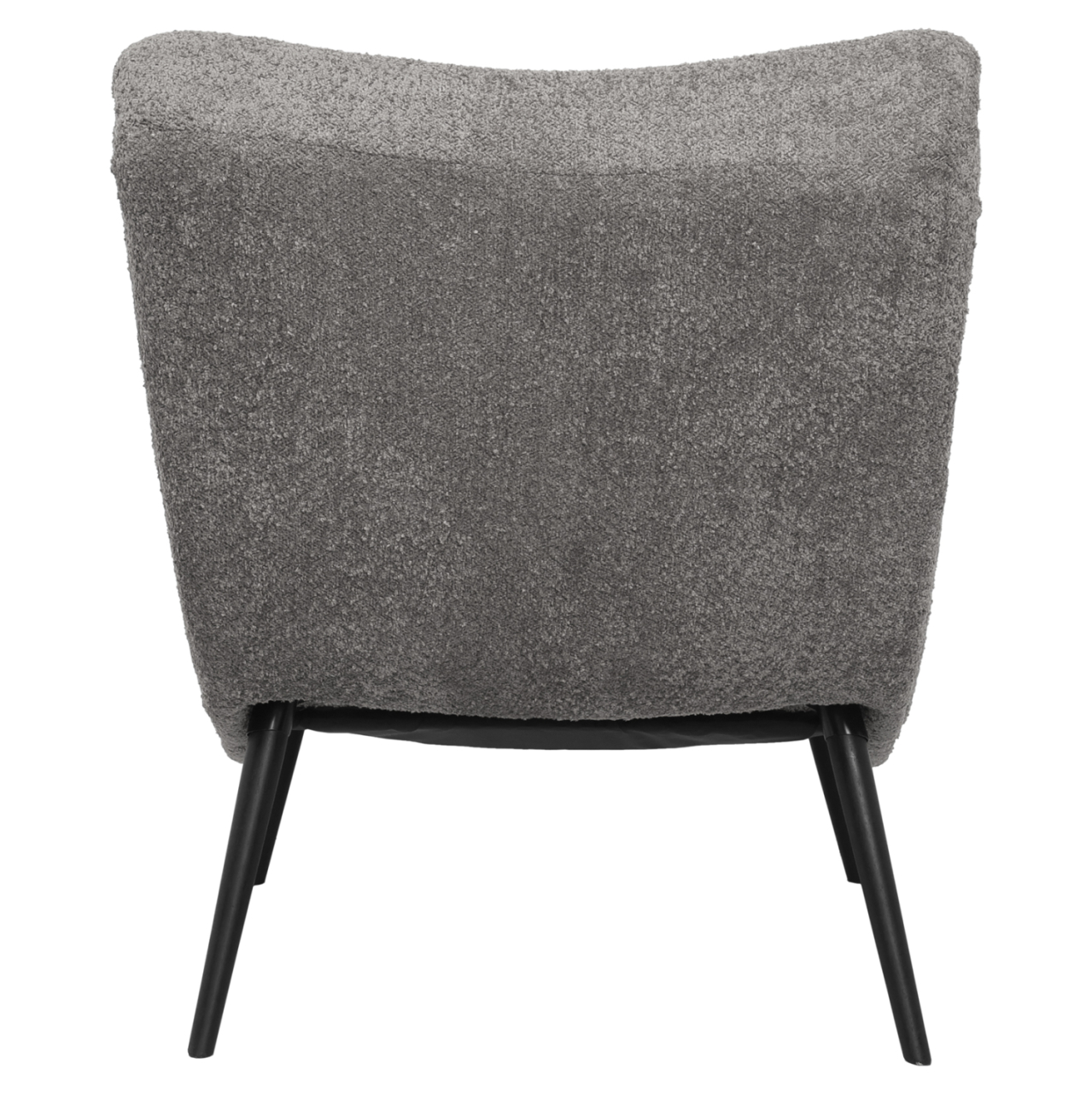 LOUNGE ARMCHAIR WITH FOOTREST BRYM HM10929.11 GREY BOUCLE FABRIC-BLACK LEGS 97x80x100Hcm. [7]