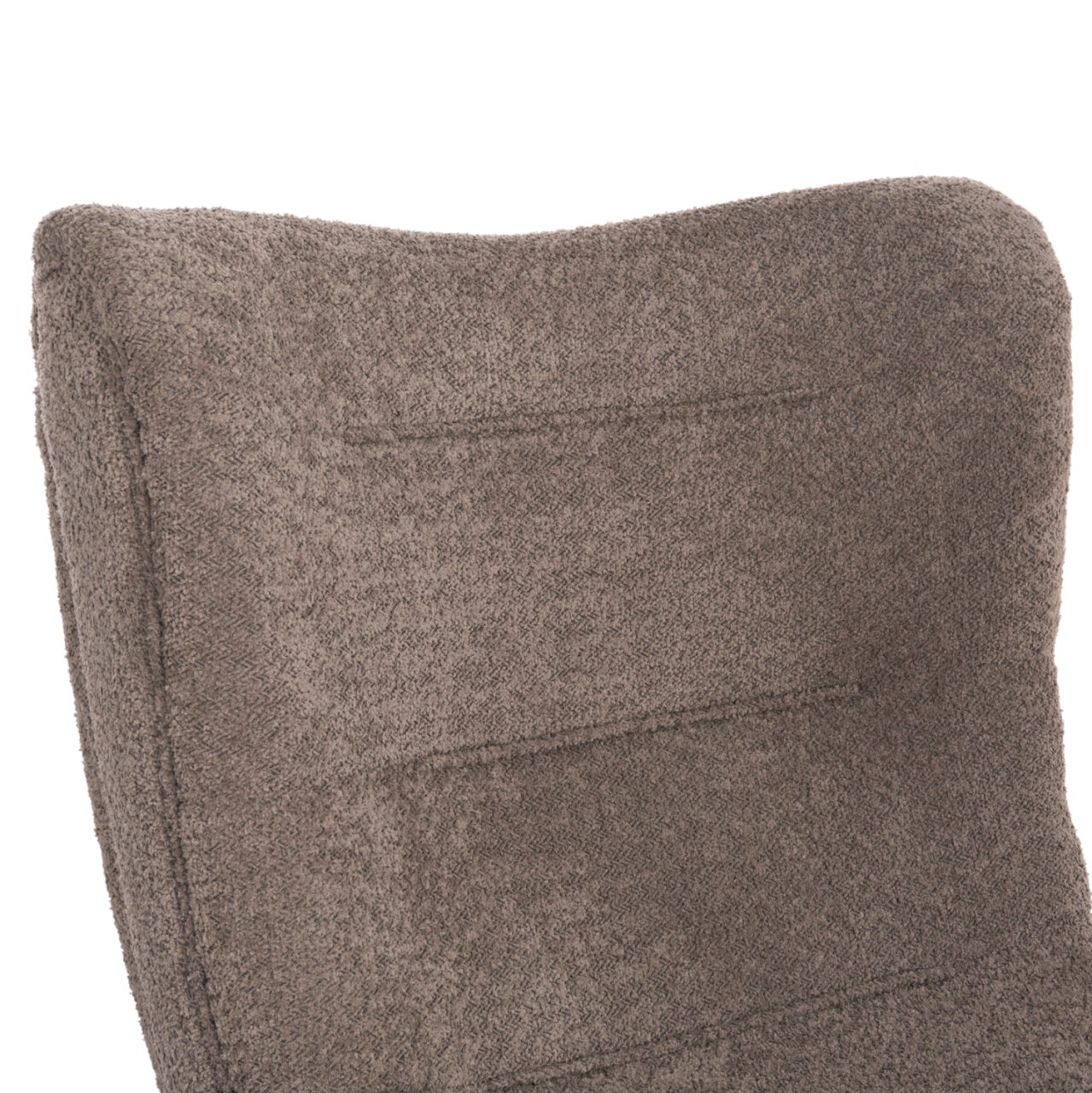 LOUNGE CHAIR BRYM HM9605.08 DARK BEIGE BOUCLE FABRIC-BLACK WOODEN LEGS 80x95x95Hcm. [7]
