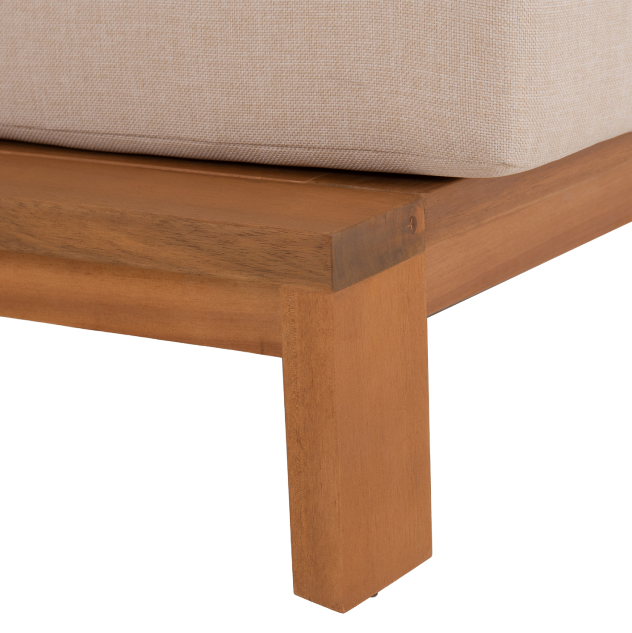LOUNGE CHAIR MIREX HM6641 ACACIA WOOD IN NATURAL--CUSHIONS IN ECRU 80x96x62Hcm. [10]