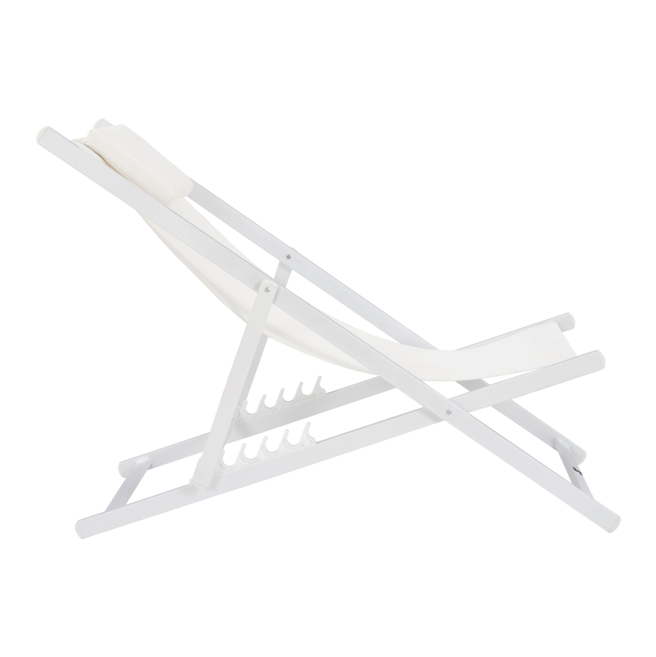 LOUNGE CHAIR PROFESSIONAL KEA HM5076.04 ALUMINUM and TEXTILENE IN WHITE COLOR 59,5x102,5x94Hcm. [3]