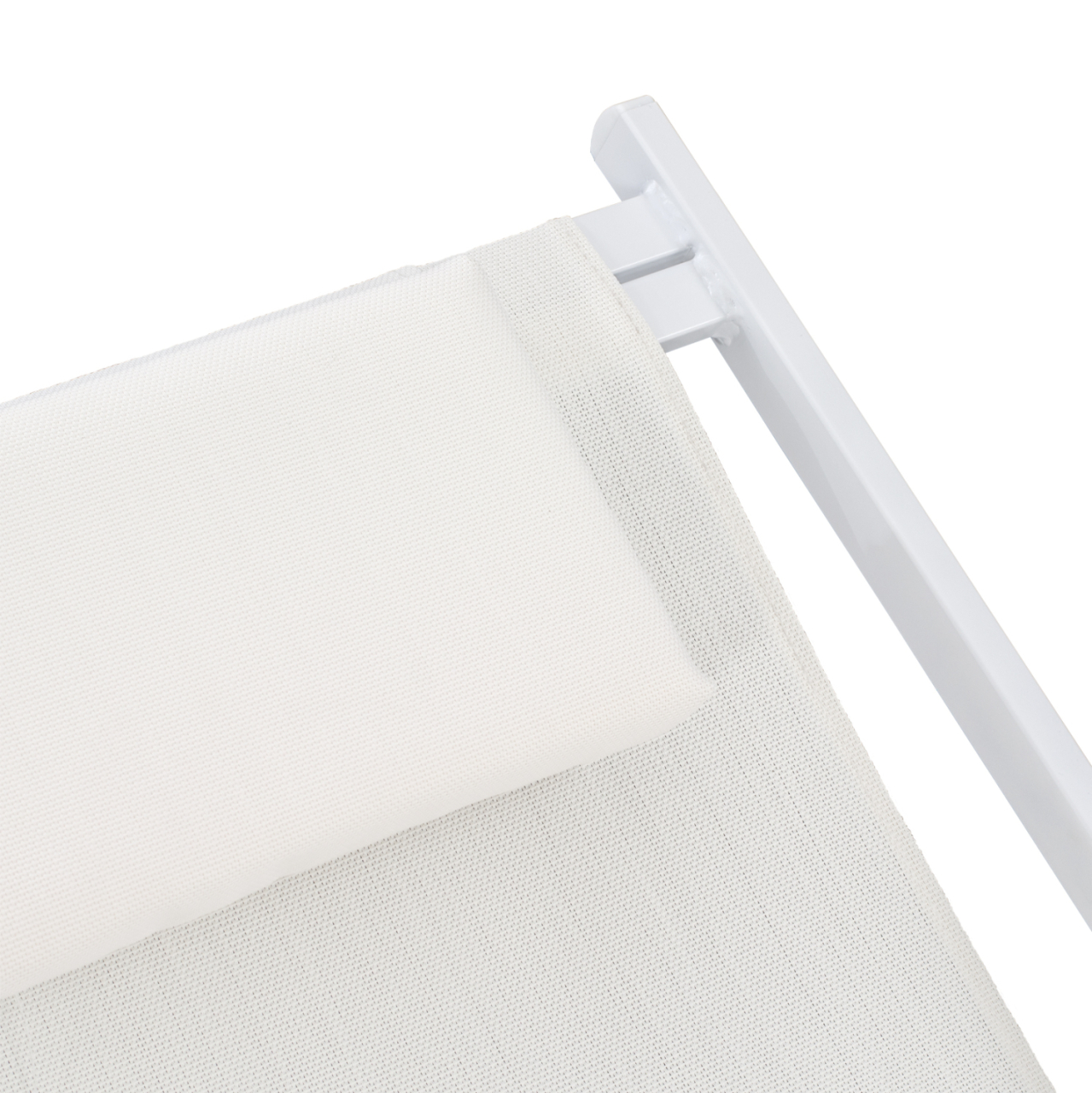 LOUNGE CHAIR PROFESSIONAL KEA HM5076.04 ALUMINUM and TEXTILENE IN WHITE COLOR 59,5x102,5x94Hcm. [5]