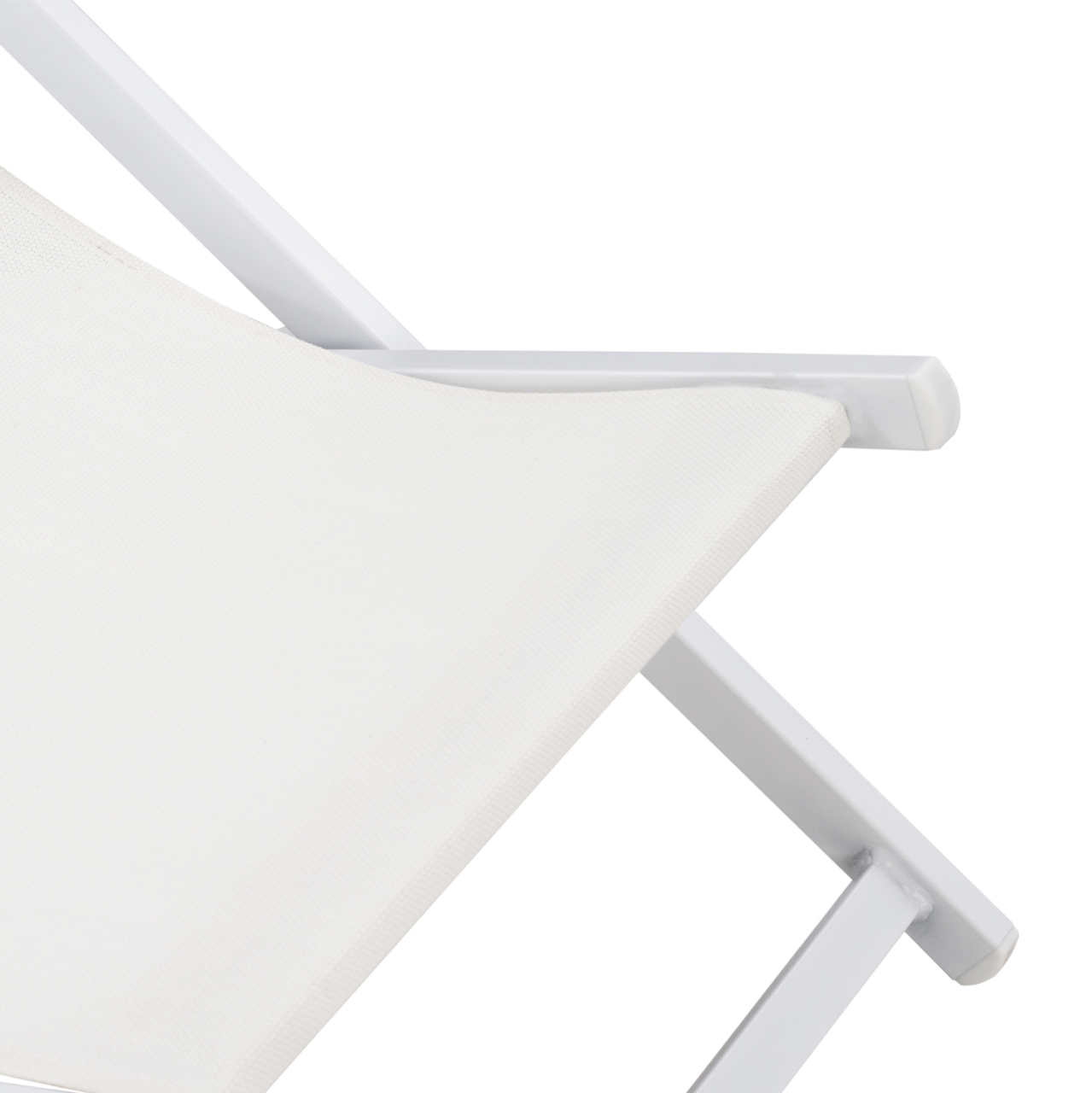 LOUNGE CHAIR PROFESSIONAL KEA HM5076.04 ALUMINUM and TEXTILENE IN WHITE COLOR 59,5x102,5x94Hcm. [7]
