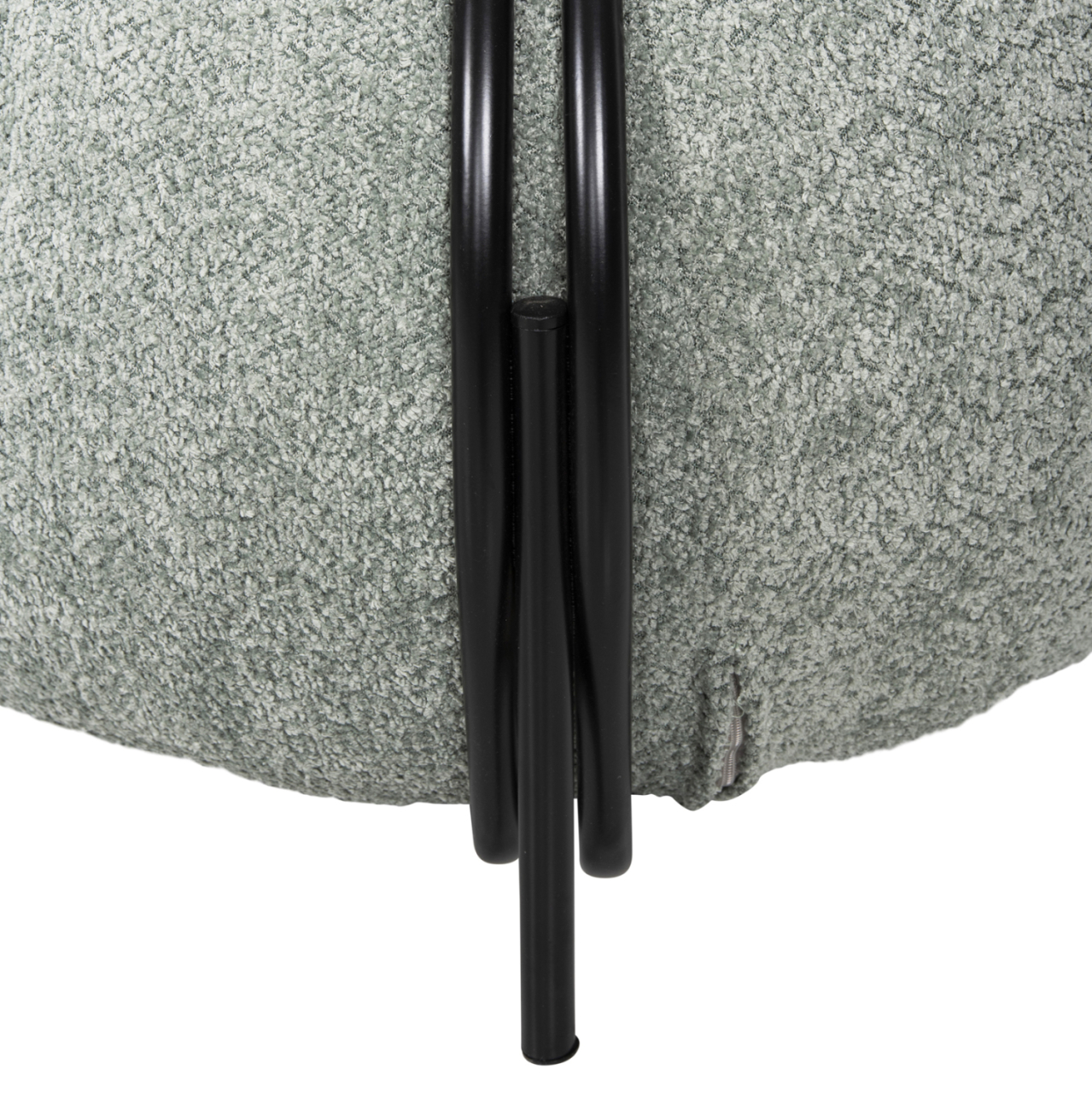 LOUNGE CHAIR ROUND KARSEN HM9598.05 PISTACHIO GREEN BOUCLE FABRIC 75x75x75Hcm. [9]
