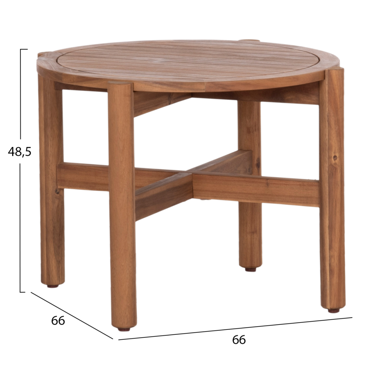 LOUNGE SET SANJI HM21214 COFFEE TABLE and 2 LOUNGE ARMCHAIRS--ACACIA WOOD-ALUMINUM FRAME-ROPE [3]