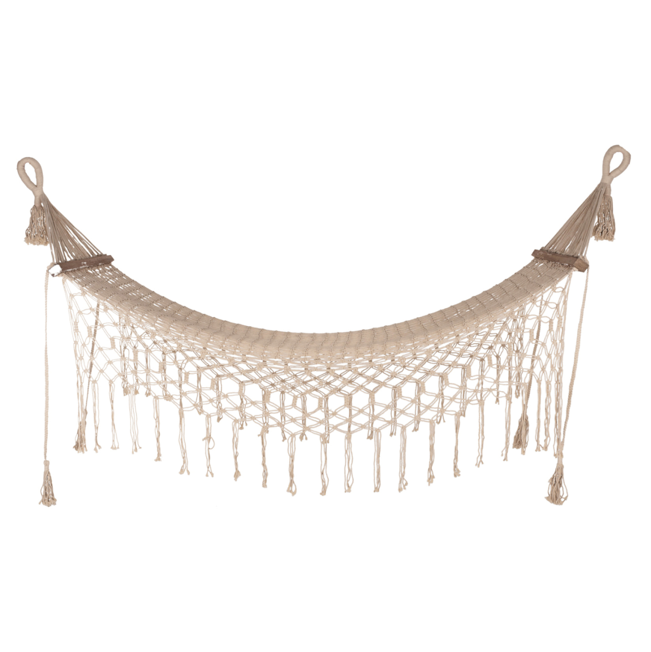 MACRAME HAMMOCK HM9346 BEIGE 200Χ100 cm [3]