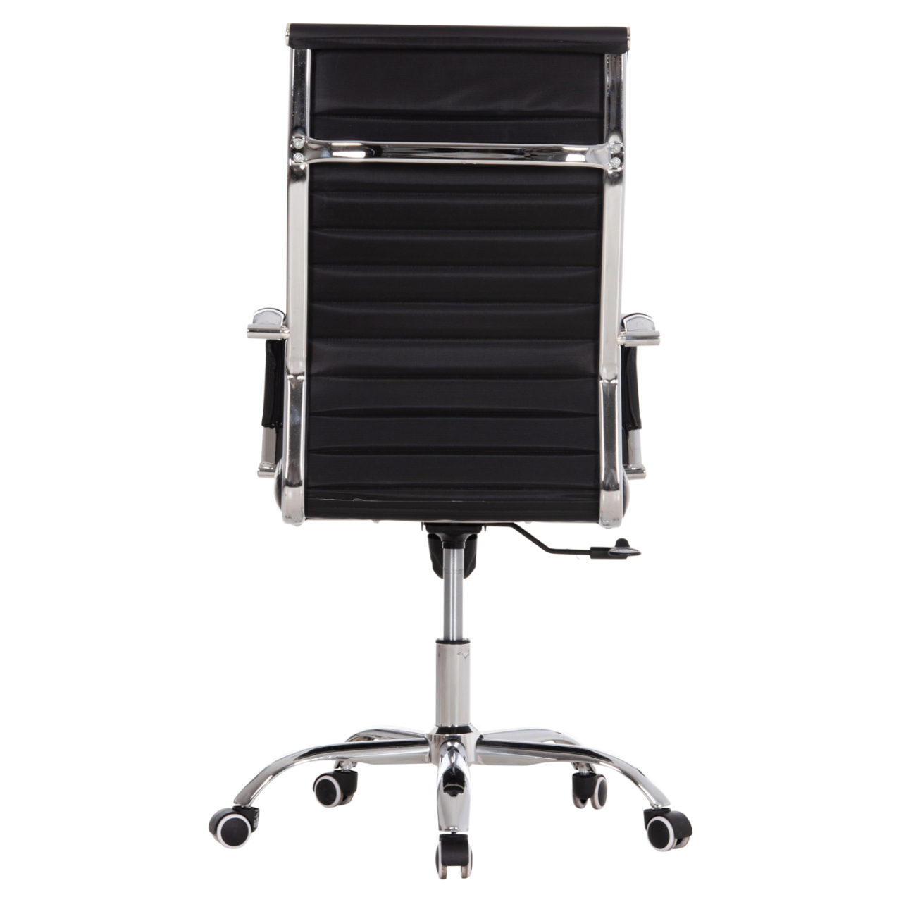 MANAGER'S OFFICE CHAIR BOSS HM1059.31 BLACK PU-CHROMED METAL FRAME AND BASE 53x57x109Hcm. [6]