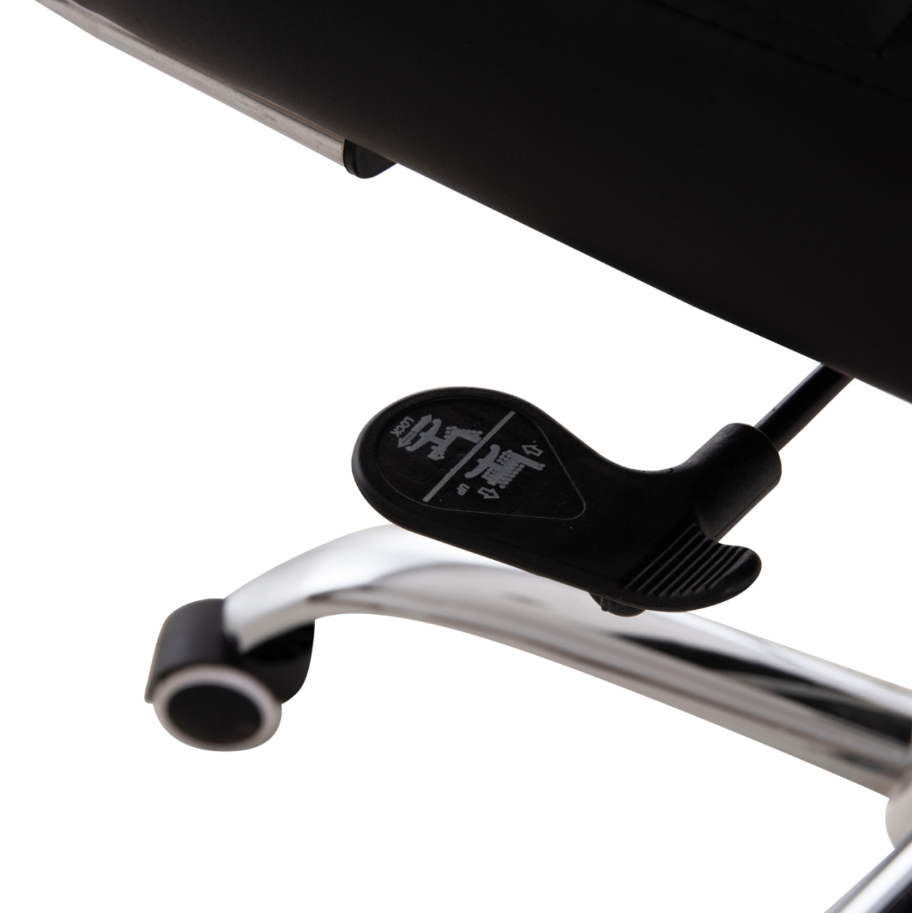 MANAGER'S OFFICE CHAIR BOSS HM1059.31 BLACK PU-CHROMED METAL FRAME AND BASE 53x57x109Hcm. [9]