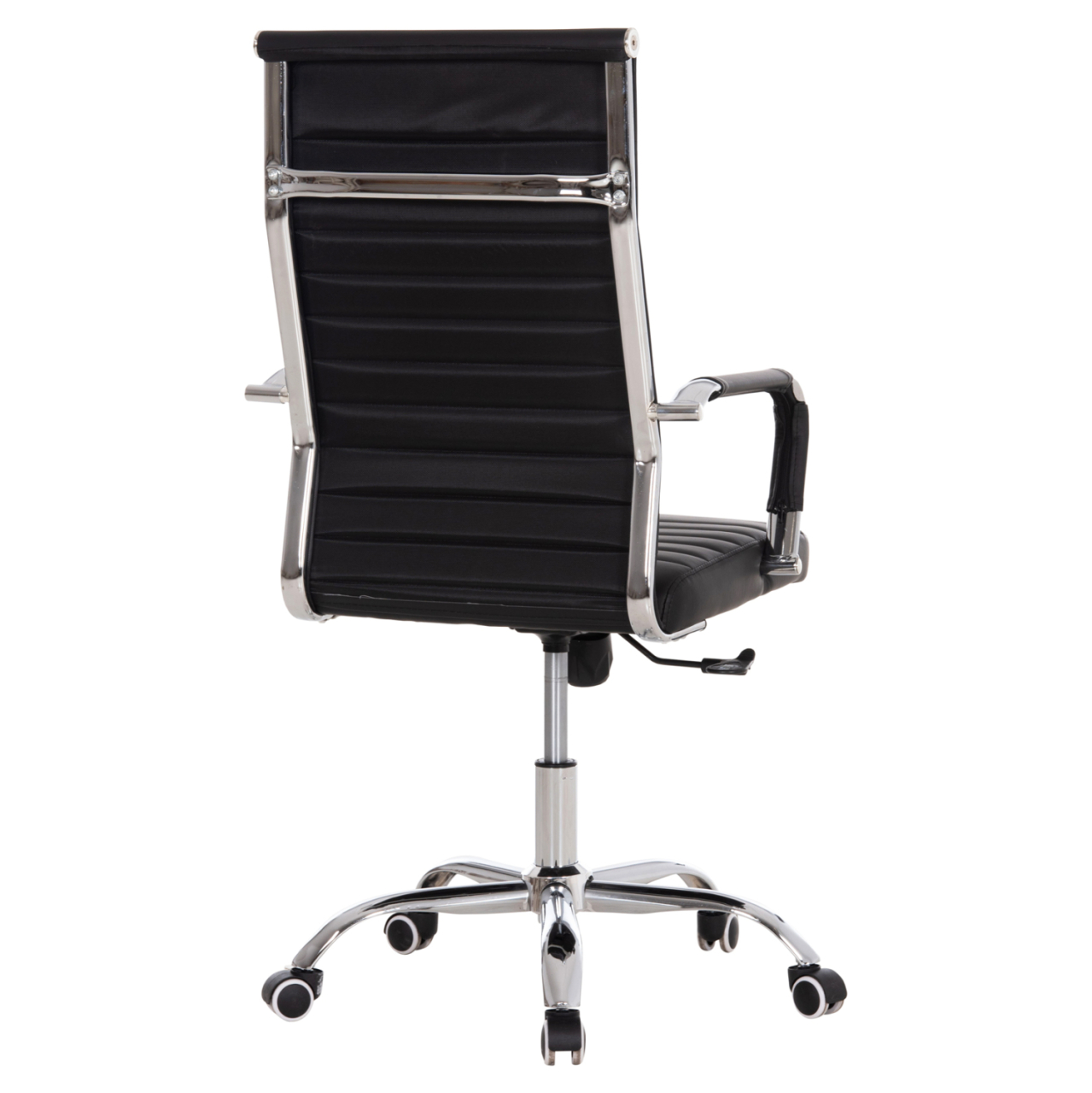 MANAGER'S OFFICE CHAIR BOSS HM1059.31 BLACK PU-CHROMED METAL FRAME AND BASE 53x57x109Hcm. [5]