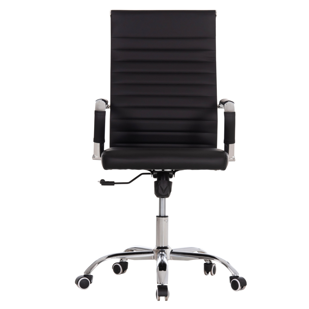 MANAGER'S OFFICE CHAIR BOSS HM1059.31 BLACK PU-CHROMED METAL FRAME AND BASE 53x57x109Hcm. [3]