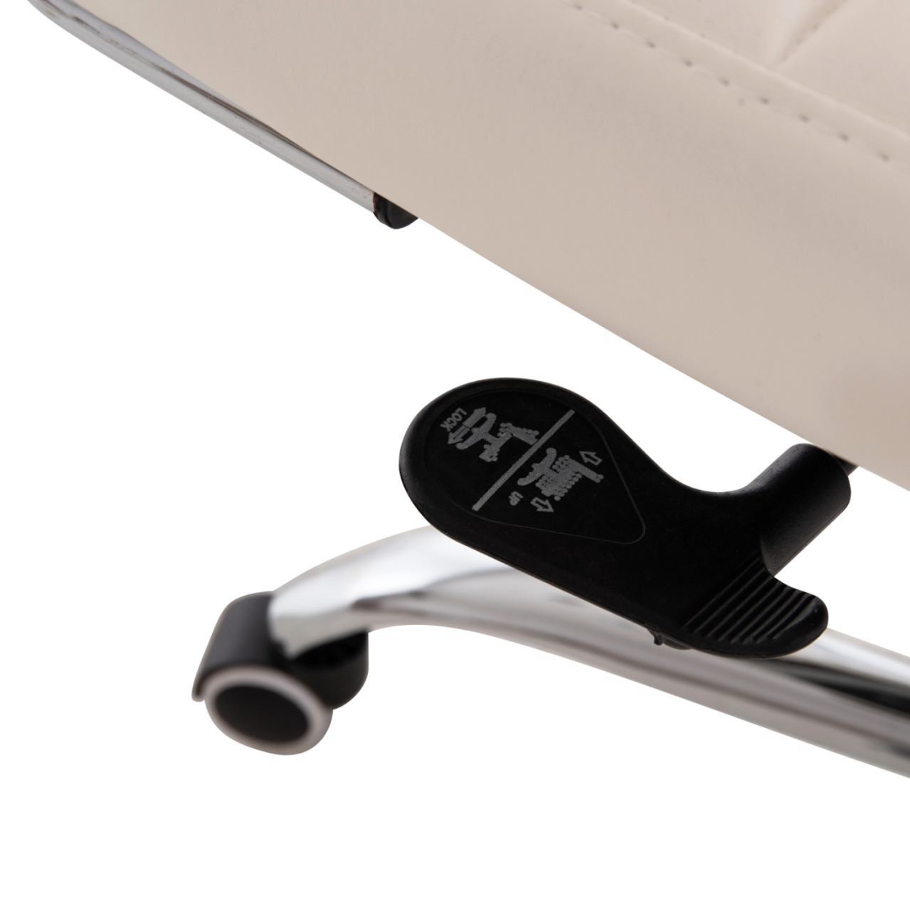 MANAGER'S OFFICE CHAIR BOSS HM1059.32 WHITE PU-CHROMED METAL FRAME AND BASE 53x57x109Hcm. [9]