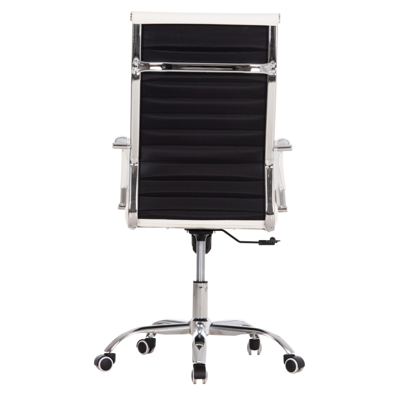 MANAGER'S OFFICE CHAIR BOSS HM1059.32 WHITE PU-CHROMED METAL FRAME AND BASE 53x57x109Hcm. [6]