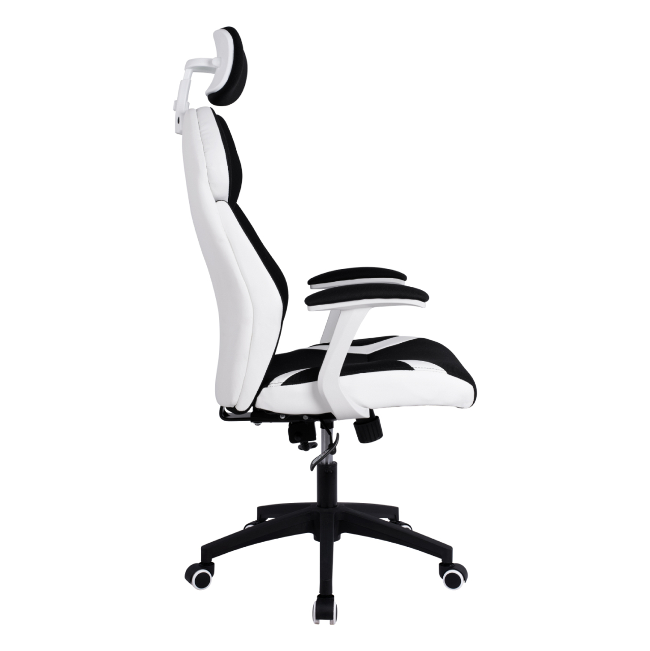 Manager's office chair HM1086.02 in black-white color 65x70x128-132 [3]