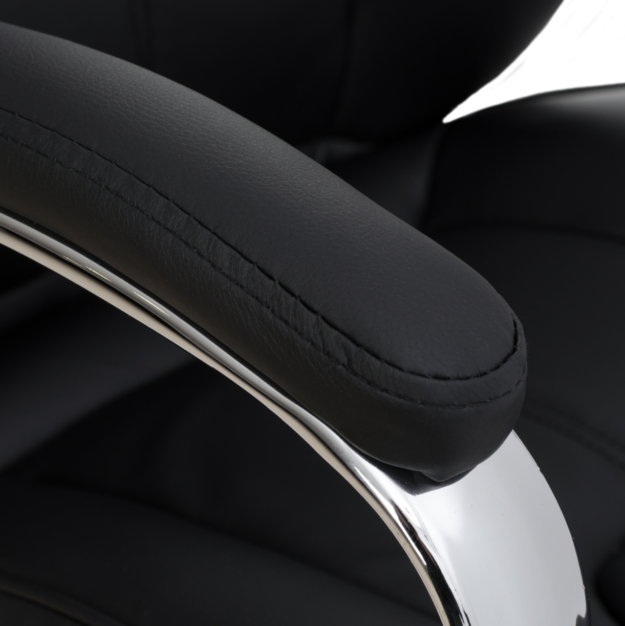 MANAGER'S OFFICE CHAIR XAVIERE HM1096.01 PU IN BLACK 64x83x126Hcm [6]