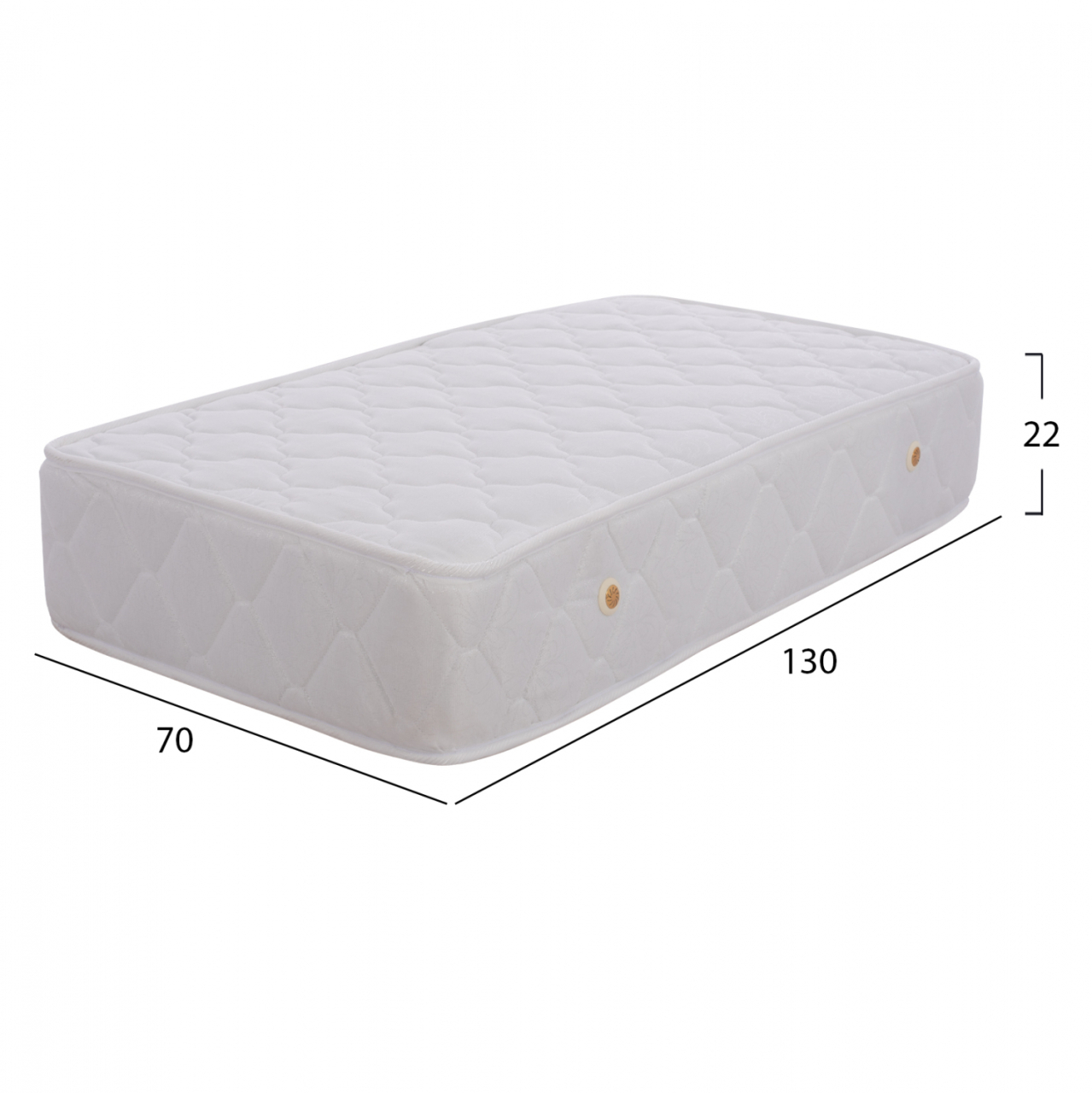 MATTRESS FOR CHILDREN "BABYCLOUD", BONNELL SPRINGS, DOUBLE-SIDED, 70X130 CM [2]
