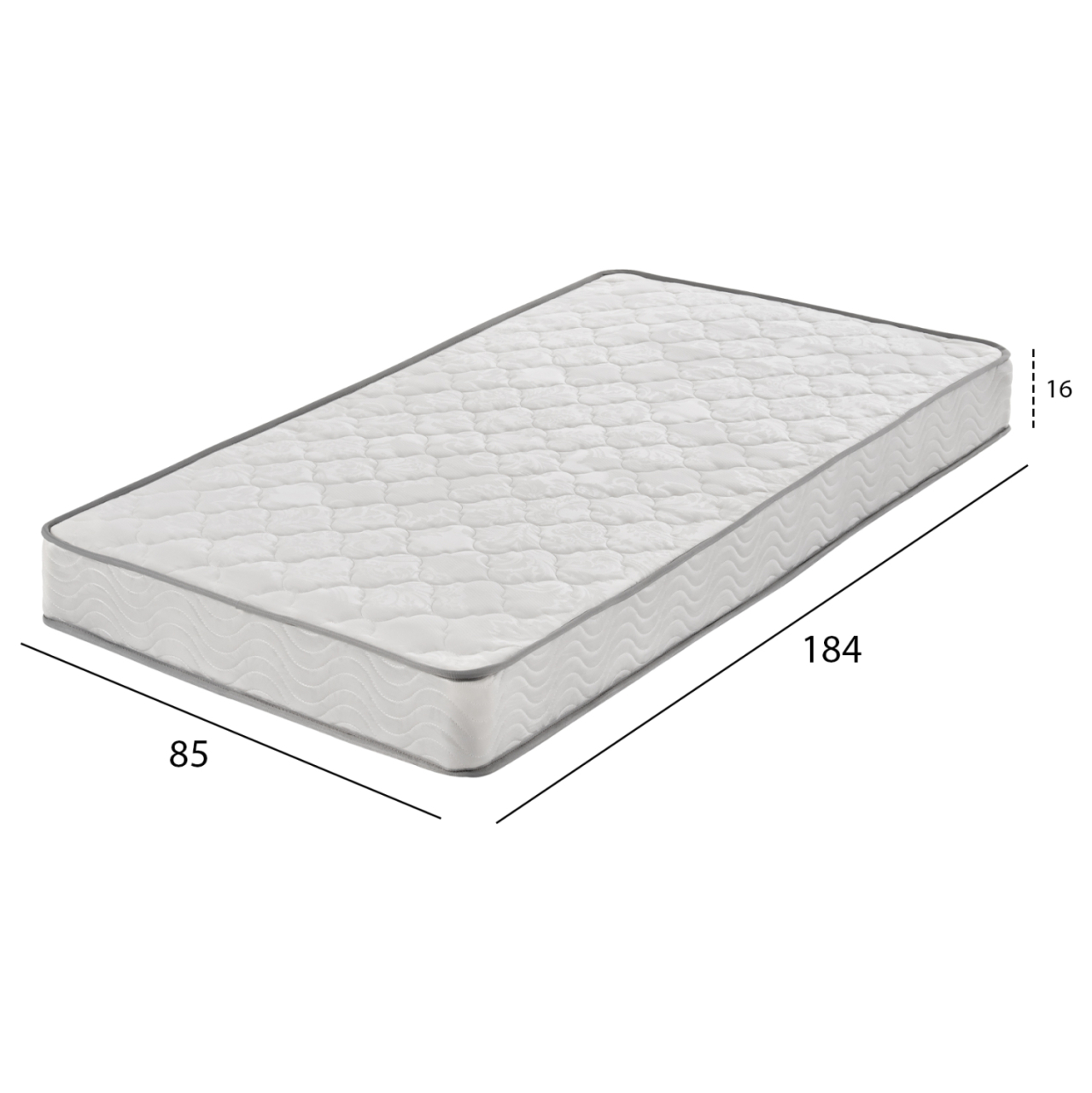 MATTRESS HM671.09 CONTINUOUS SPRING 85x184cm. SINGLE-SIDED [2]