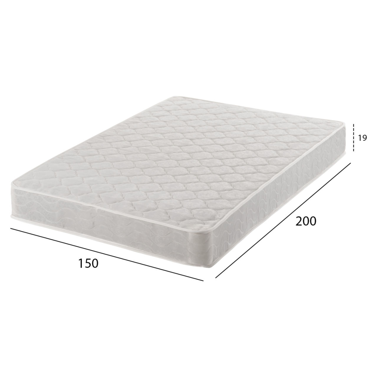 MATTRESS WITH CONTINUOUS SPRING HM669.05 DOUBLE-SIDED 150x200cm. [2]