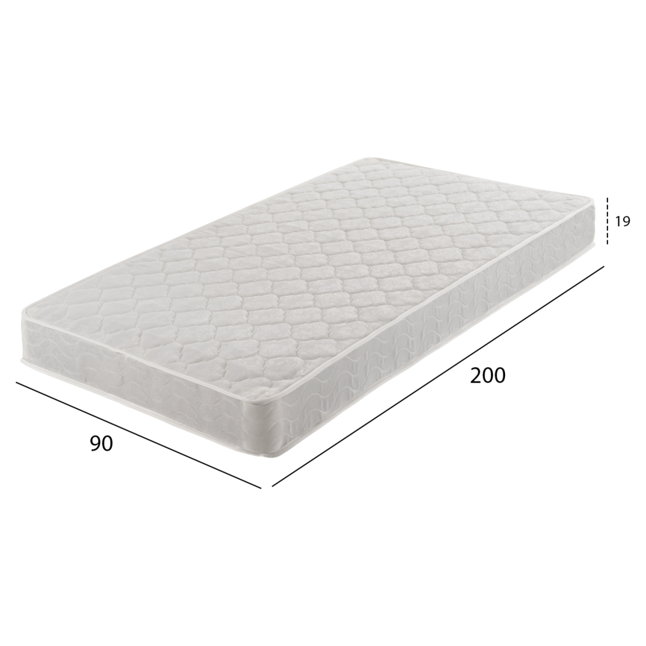 MATTRESS WITH CONTINUOUS SPRING HM669.07 DOUBLE-SIDED 90x200cm. [2]