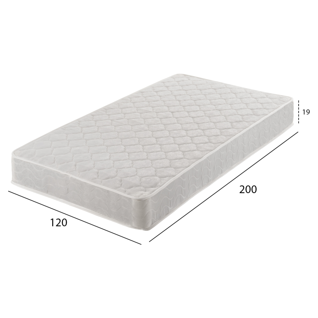 MATTRESS WITH CONTINUOUS SPRING HM669.08 DOUBLE-SIDED 120x200cm. [2]