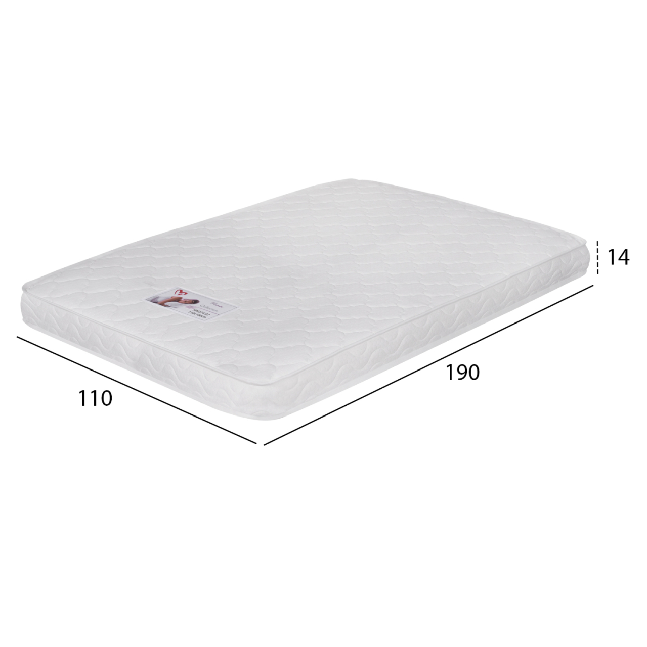 Mattress with Foam 110x190x15H-- HM374.02 (Roll Packing) [3]