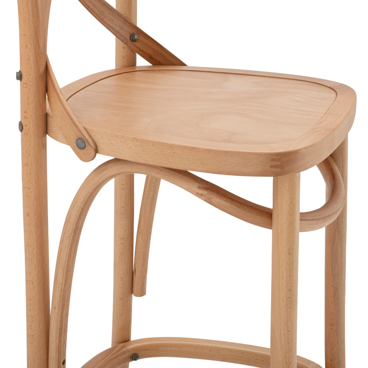 MEDIUM HEIGHT BAR STOOL GIOLIANA HM8750.01 BEECH WOOD IN NATURAL COLOR-PLYWOOD SEAT 46x46x101Hcm [8]