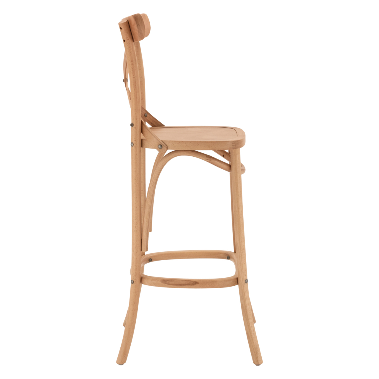 MEDIUM HEIGHT BAR STOOL GIOLIANA HM8750.01 BEECH WOOD IN NATURAL COLOR-PLYWOOD SEAT 46x46x101Hcm [4]