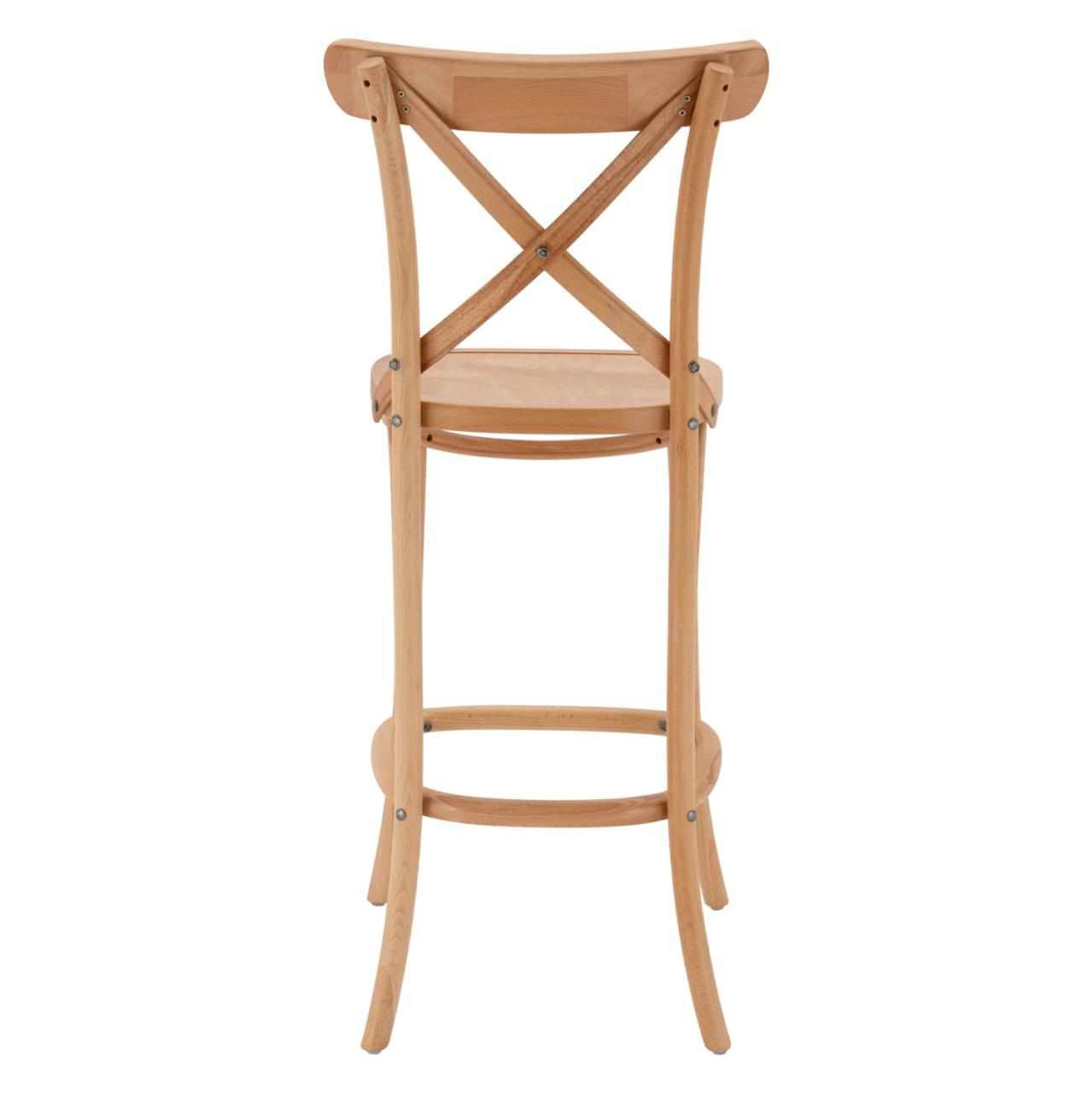 MEDIUM HEIGHT BAR STOOL GIOLIANA HM8750.01 BEECH WOOD IN NATURAL COLOR-PLYWOOD SEAT 46x46x101Hcm [6]