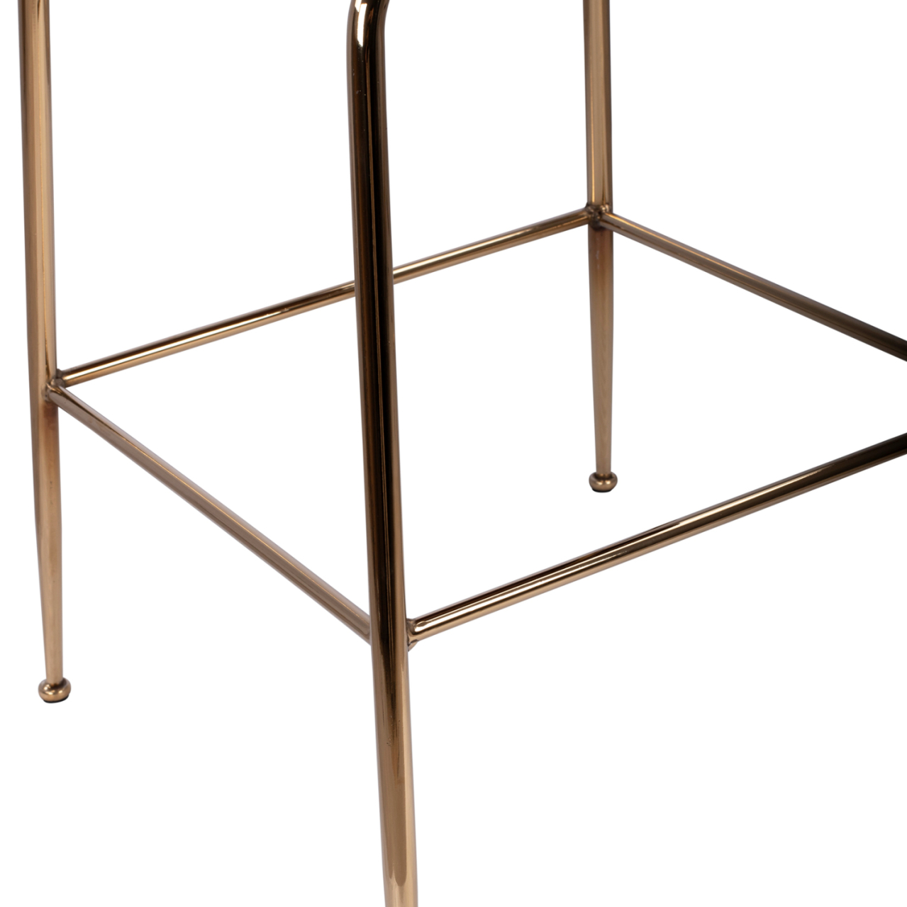 MEDIUM HEIGHT STOOL HM8524.02 VELVET DUSTY PINK and GOLD METAL FRAME 48x61x103 cm. [9]