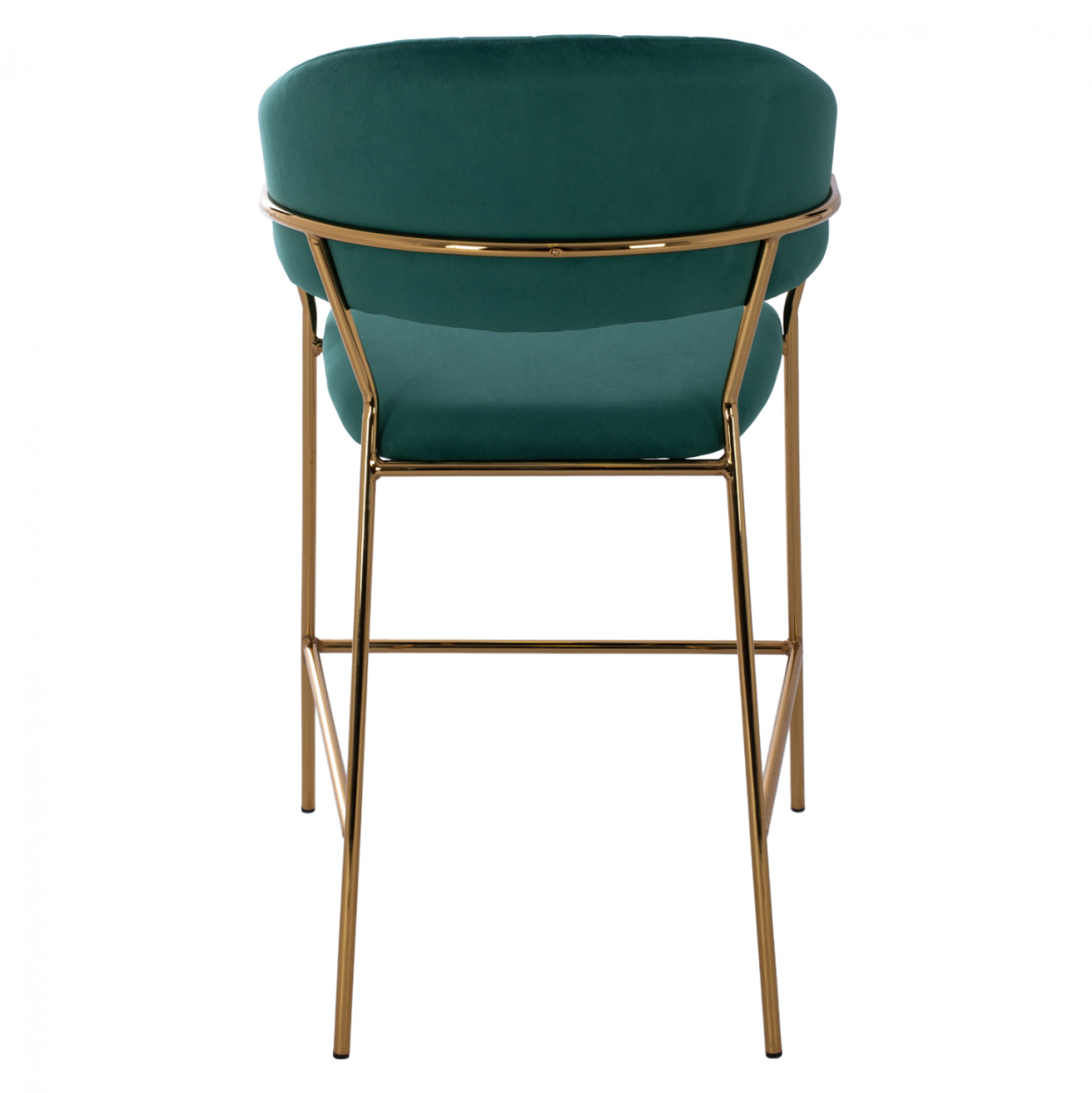 MEDIUM HEIGHT STOOL HM8734.03 GREEN VELVET GOLDEN FRAME 60x55x100Y cm. [6]