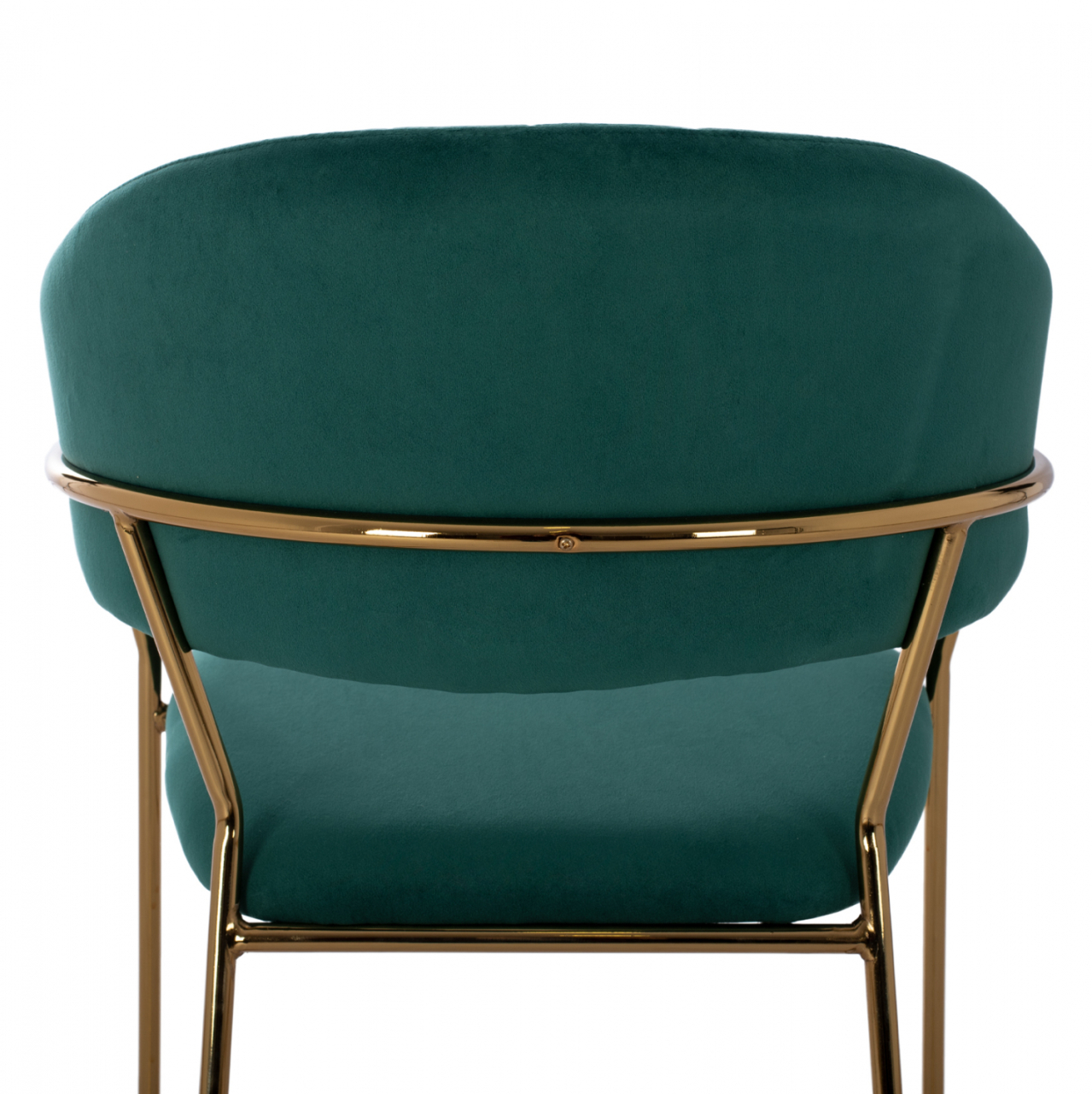 MEDIUM HEIGHT STOOL HM8734.03 GREEN VELVET GOLDEN FRAME 60x55x100Y cm. [7]