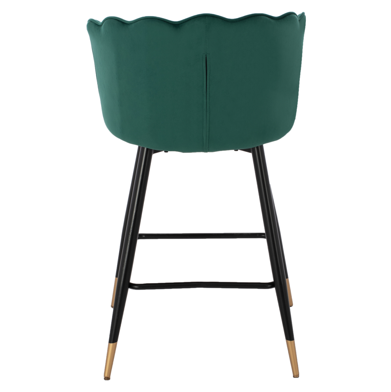 MEDIUM HEIGHT STOOL HM8736.03 VELVET GREEN METAL FRAME 50x50x90 cm. [6]