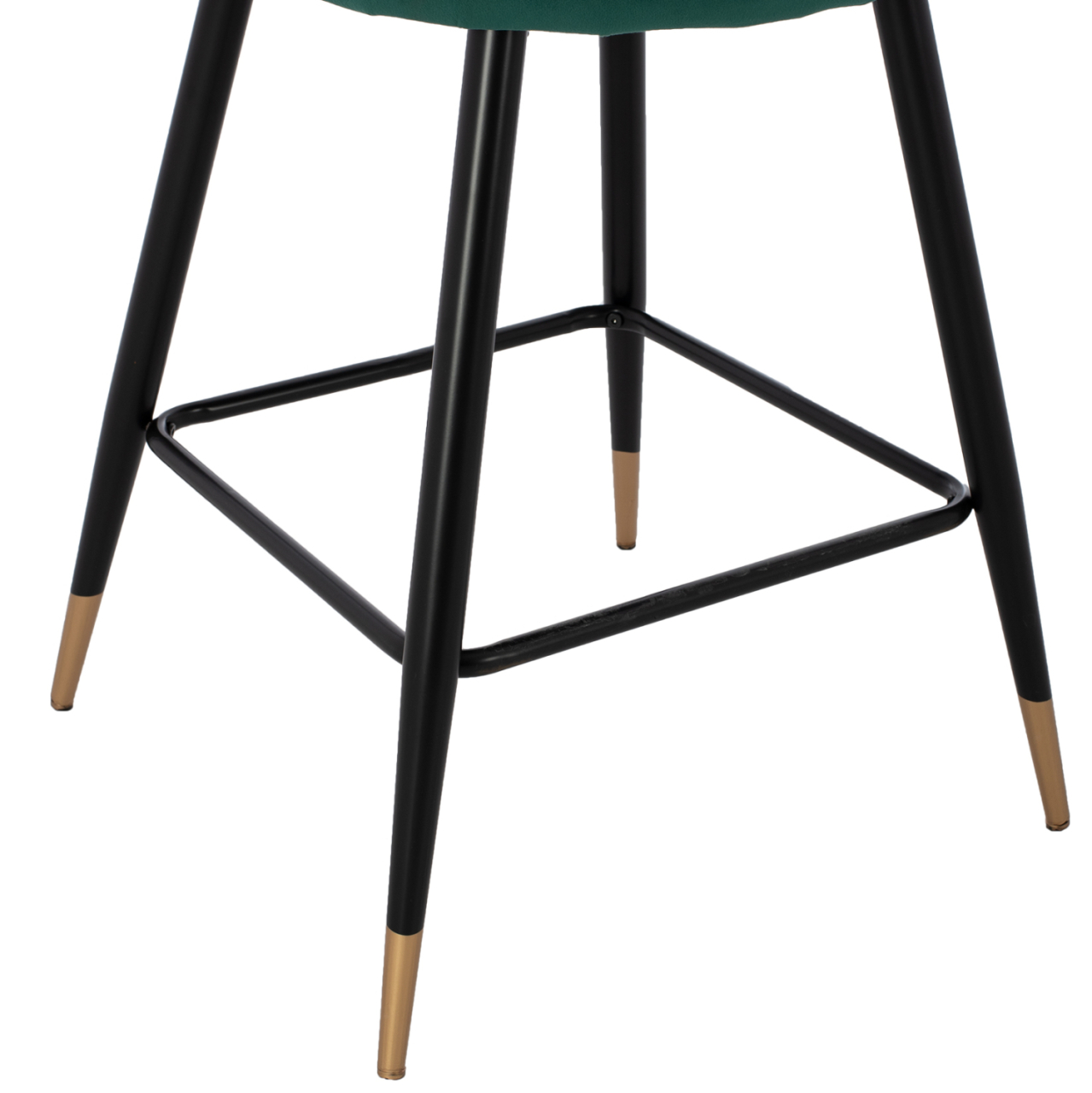 MEDIUM HEIGHT STOOL HM8736.03 VELVET GREEN METAL FRAME 50x50x90 cm. [9]