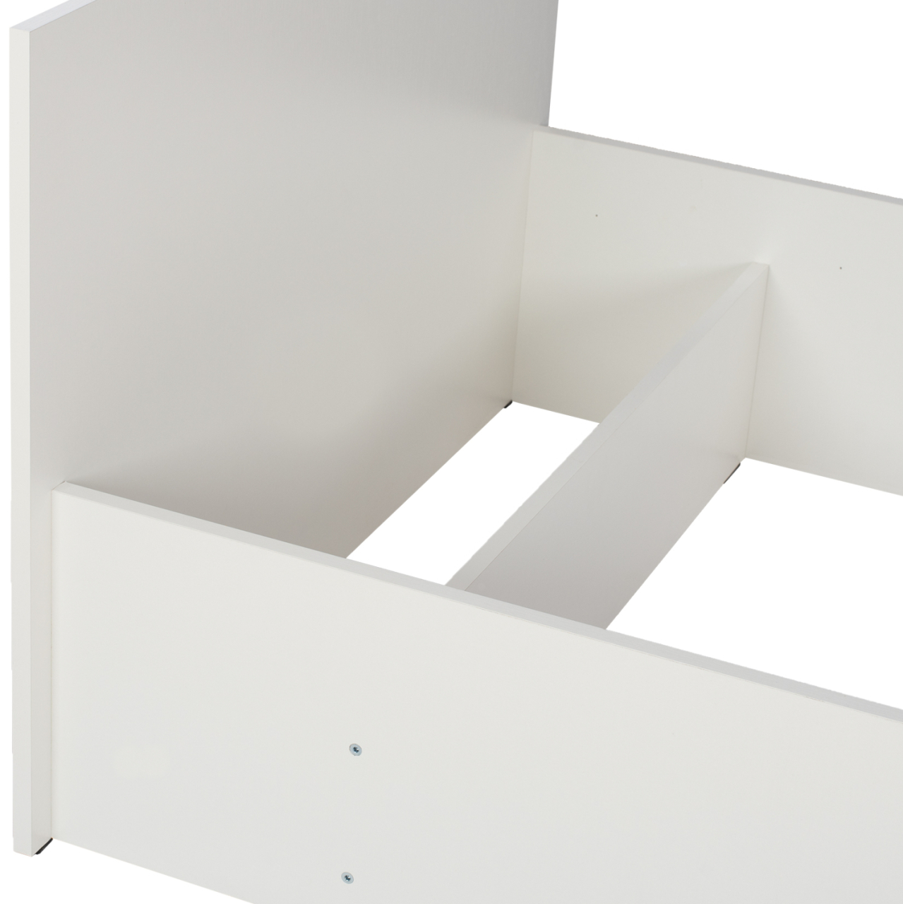 MELAMINE BED FOR MATTRESS 90X200cm. WHITE HM2433.03 [7]