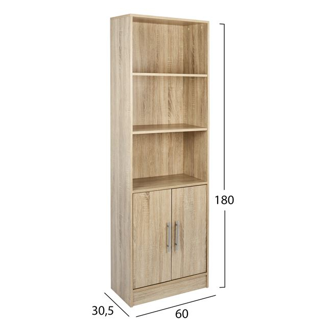 Melamine bookcase ENSLEY HM2027.02 sonama 60x30x180 [2]