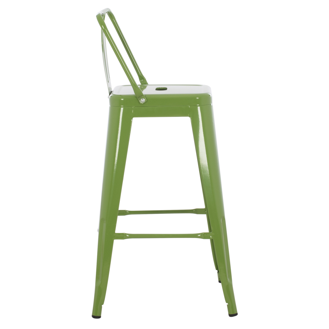 ΣΚΑΜΠΟ ΜΕΣΑΙΟΥ ΥΨΟΥΣ ΜΕΤΑΛΛΙΚΟ MELITA ΣΕ LIGHT OLIVE GREEN HM8574.13 42x42x98 εκ. [4]