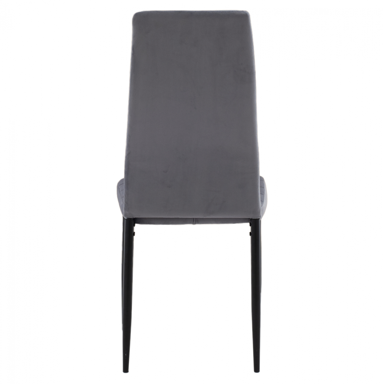 METAL CHAIR HM0037.31 GRAY VELVET WITH METAL FRAME K/D [6]