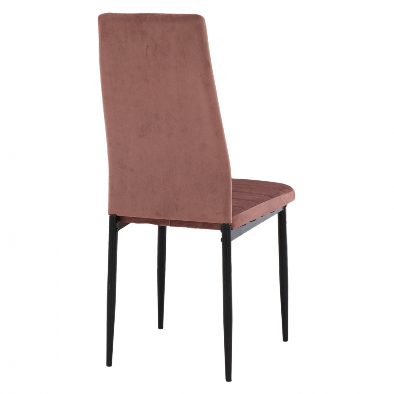 METAL CHAIR HM0037.32 DUSTY PINK VELVET WITH METAL FRAME K/D [5]