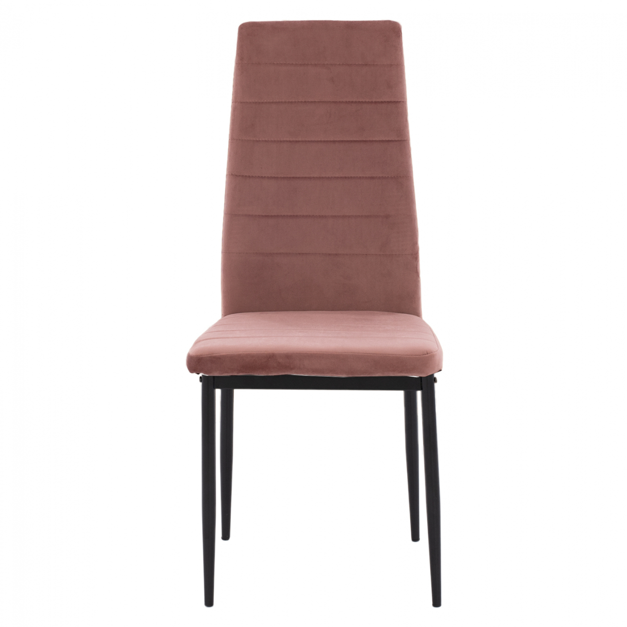 METAL CHAIR HM0037.32 DUSTY PINK VELVET WITH METAL FRAME K/D [3]