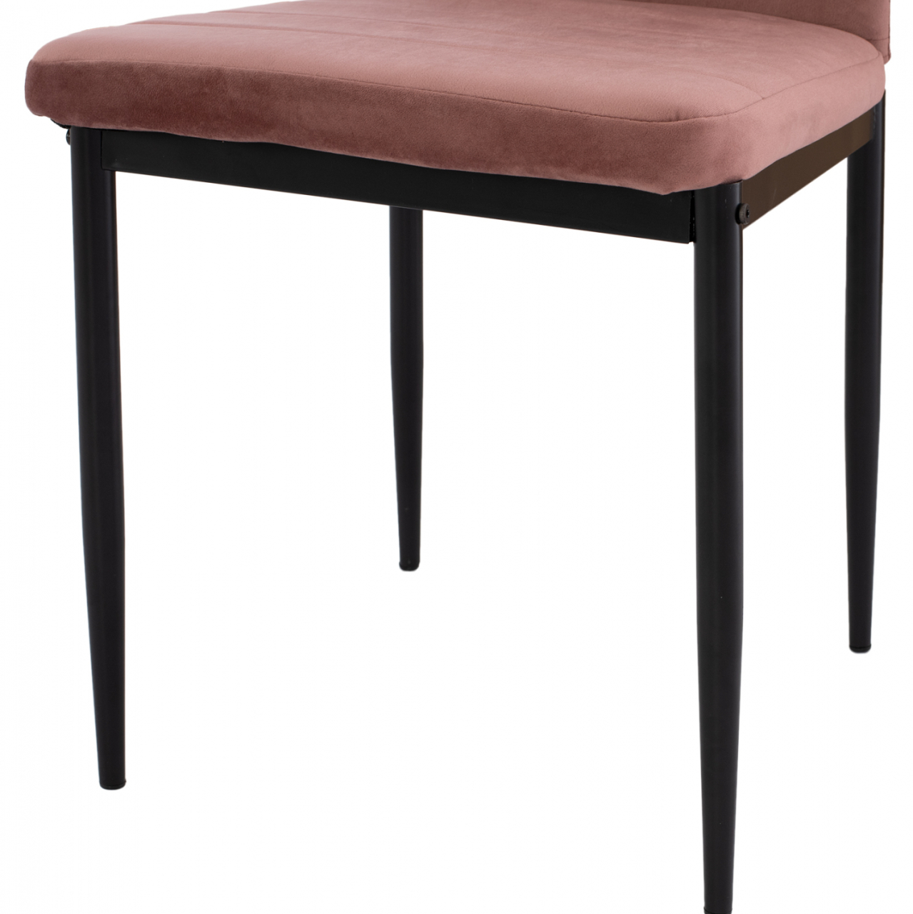 METAL CHAIR HM0037.32 DUSTY PINK VELVET WITH METAL FRAME K/D [9]