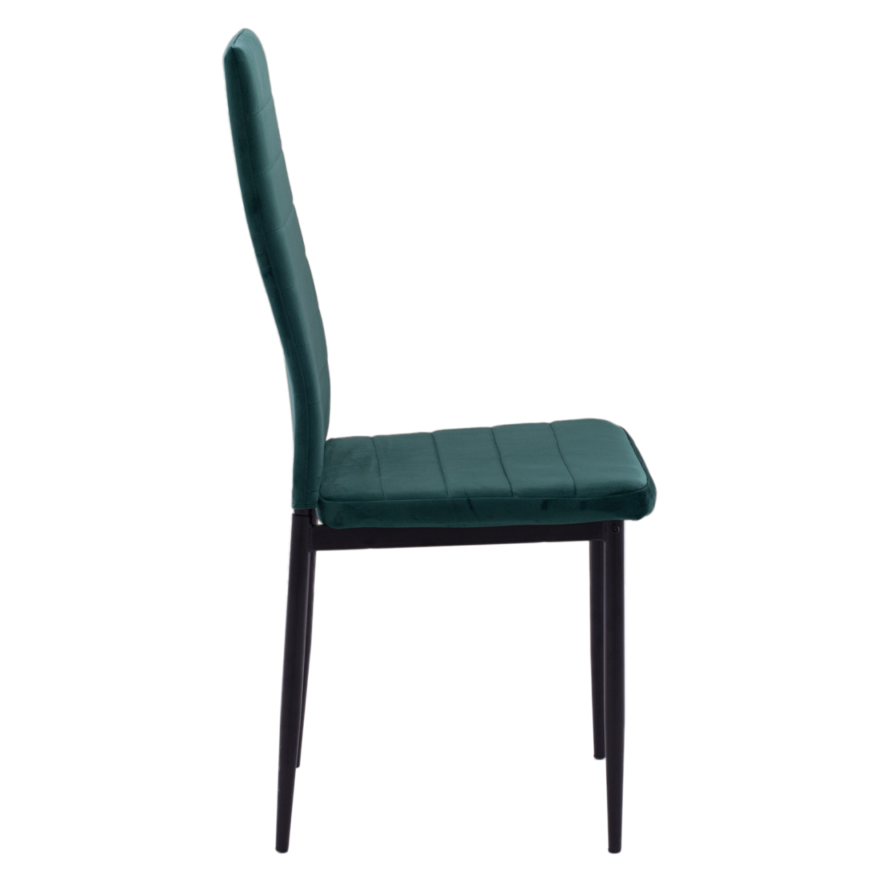 METAL CHAIR HM0037.33 GREEN VELVET WITH METAL FRAME K/D [4]