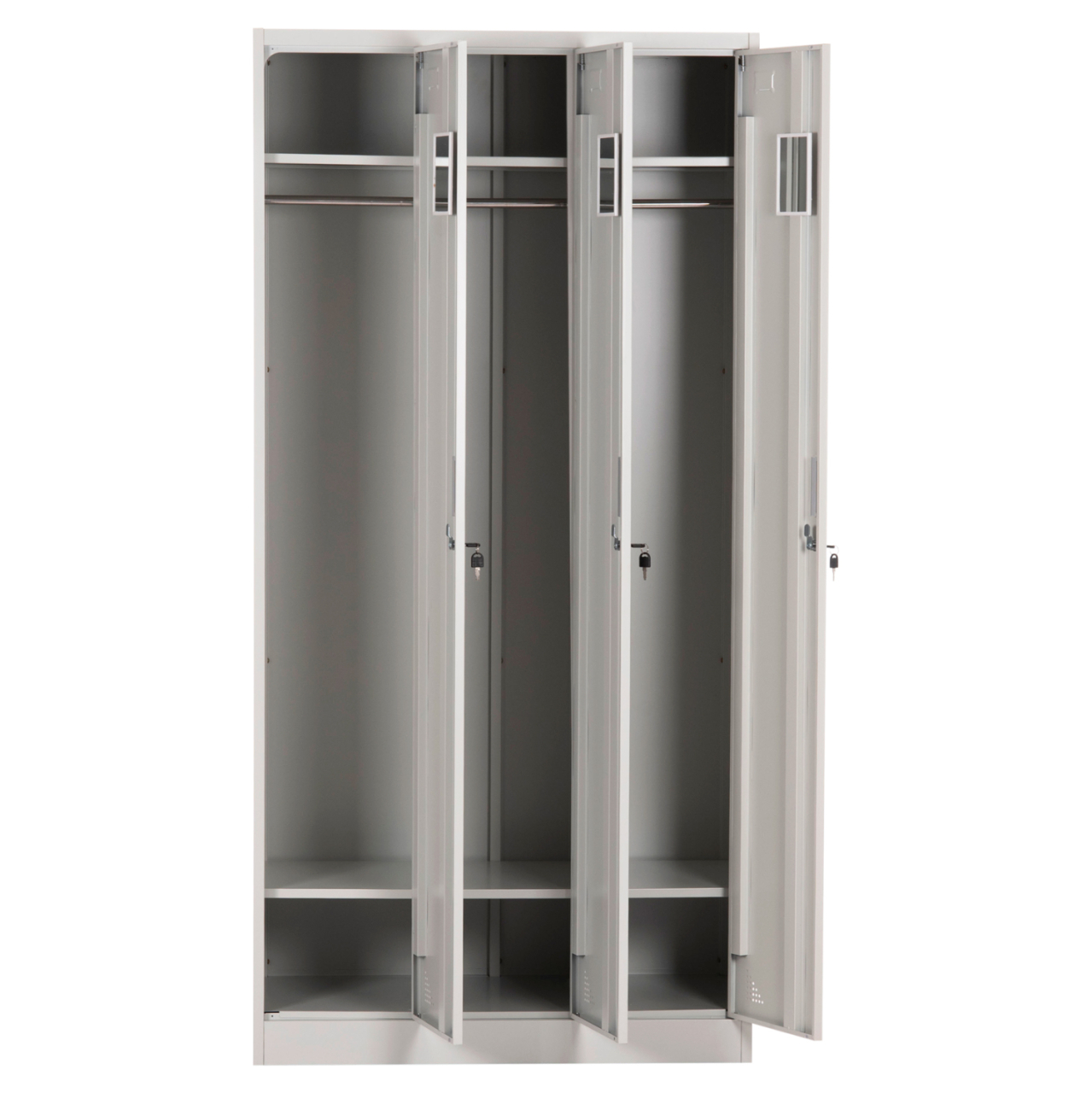METAL TRIPLE LOCKER WITH KEYLOCKS ALTONA HM5634.11 GREY 90x45x185Hcm. [5]
