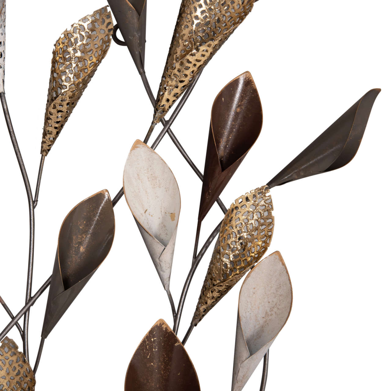 METAL WALL DECORATION HM7159 CHARCOAL GREY-GOLD 44x5x87cm [5]
