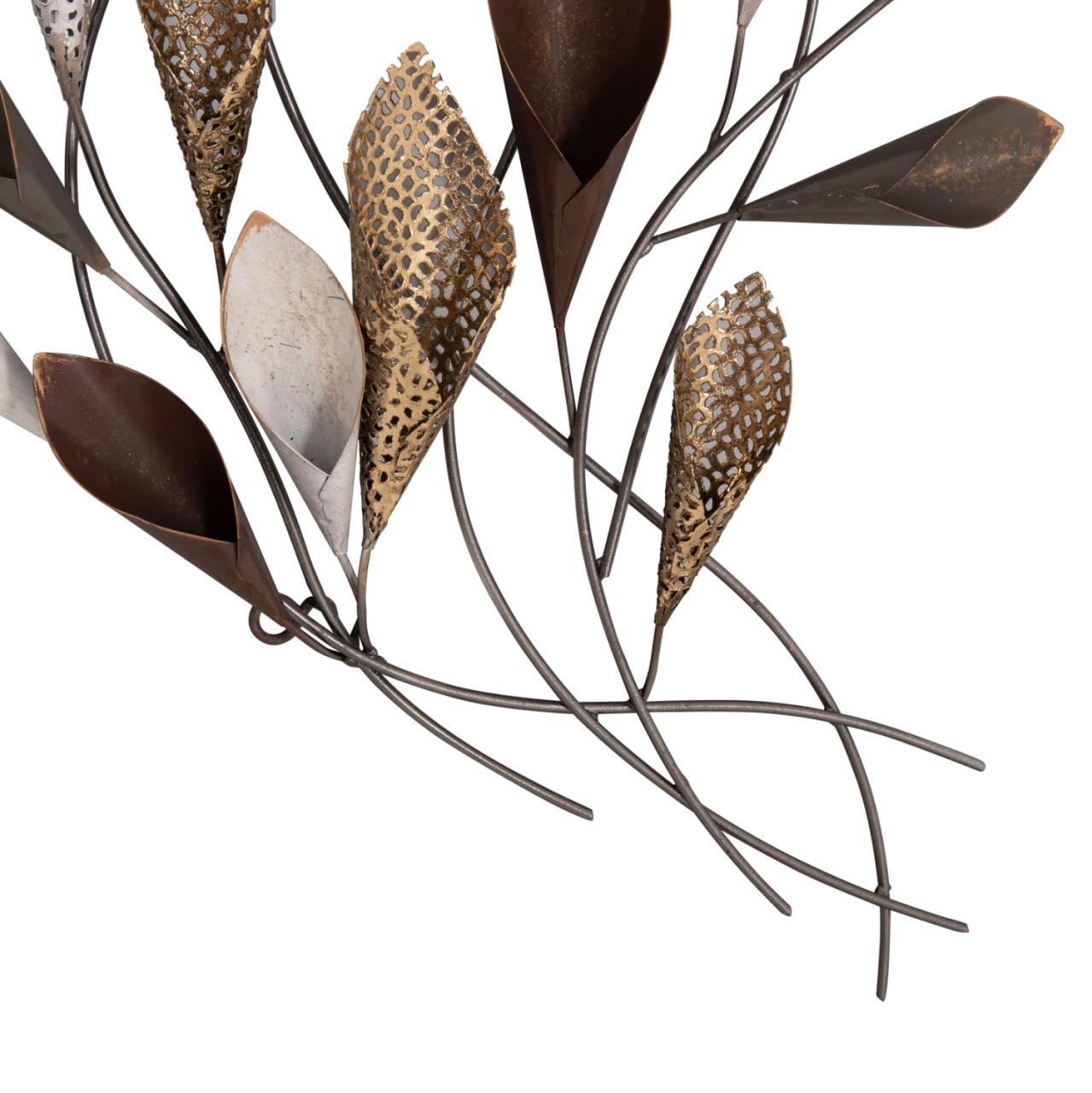 METAL WALL DECORATION HM7159 CHARCOAL GREY-GOLD 44x5x87cm [6]