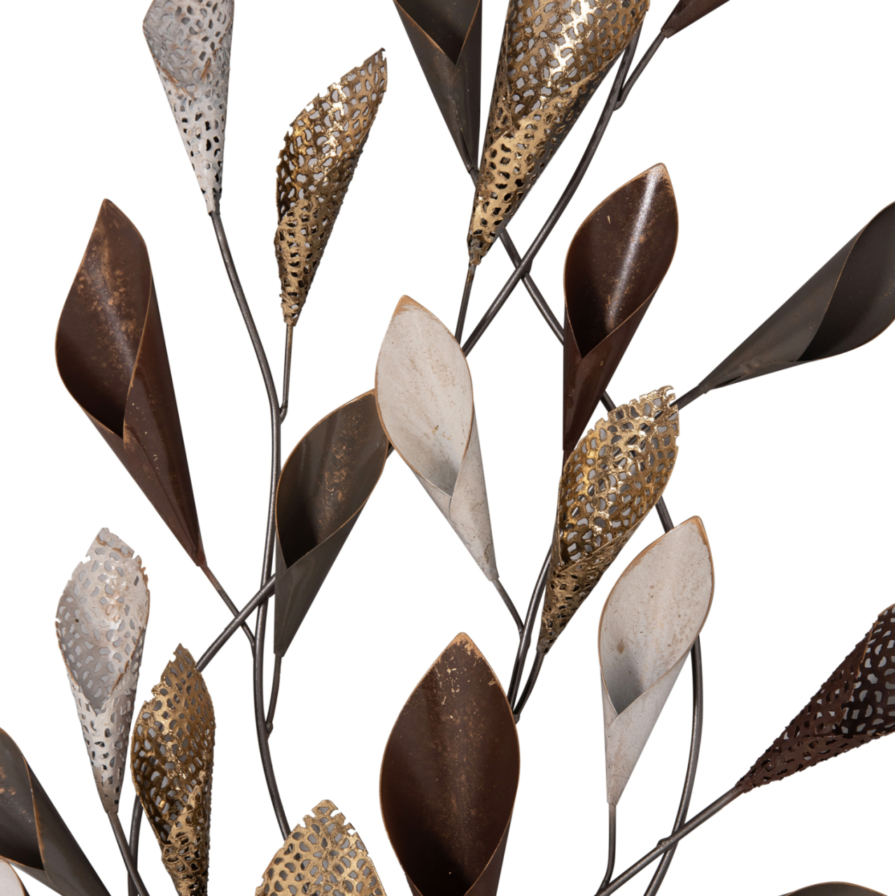 METAL WALL DECORATION HM7159 CHARCOAL GREY-GOLD 44x5x87cm [8]